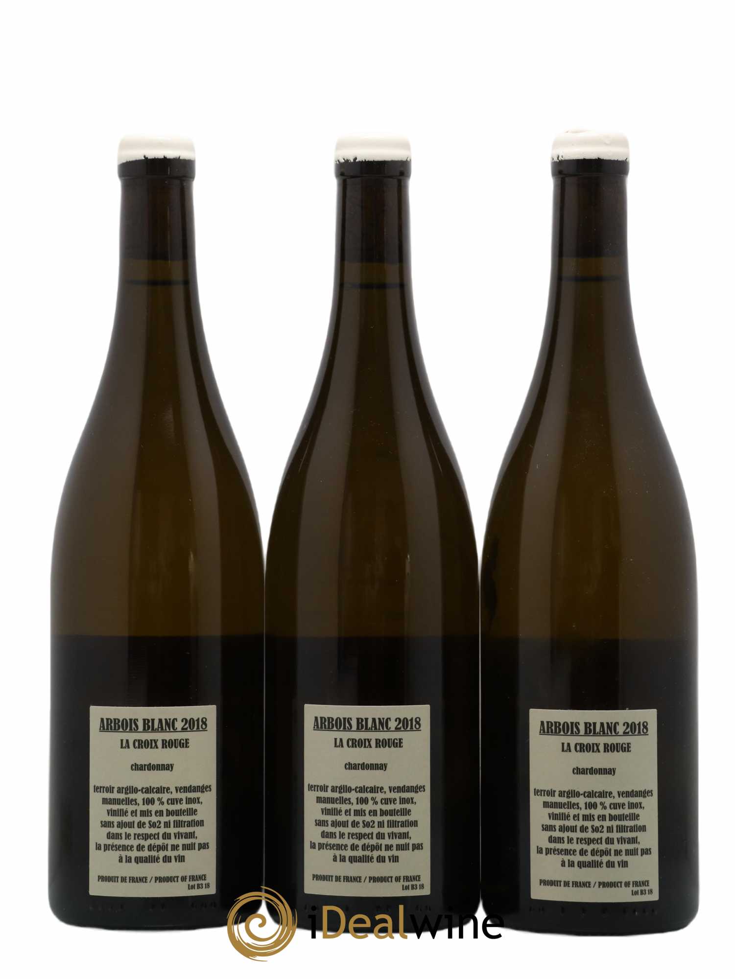 Arbois Chardonnay La Croix Rouge Adeline Houillon & Renaud Bruyère 2018 - Lot de 3 bouteilles - 1