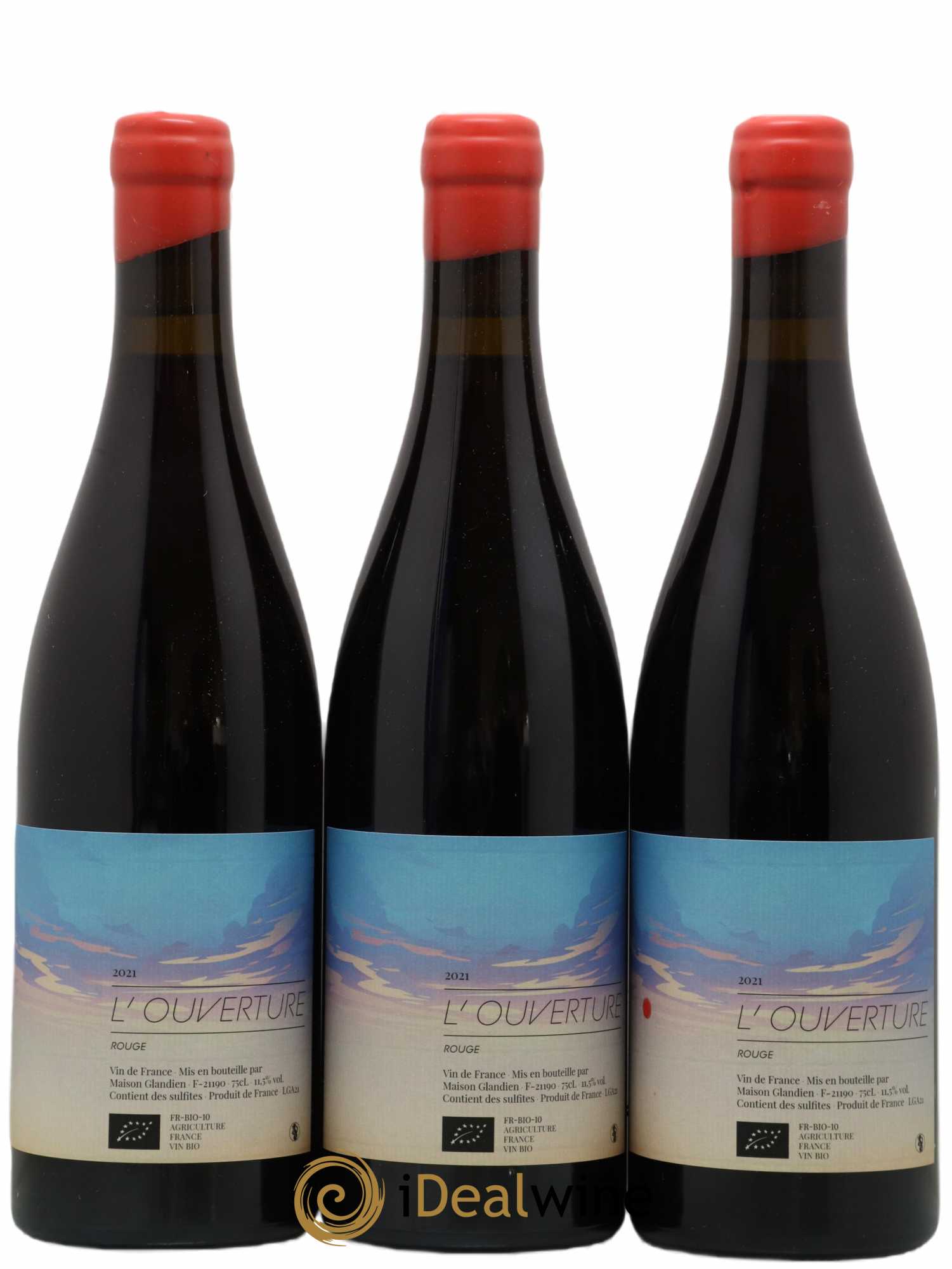 Vin de France L'Ouverture Maison Glandien 2021 - Lot de 3 bouteilles - 0