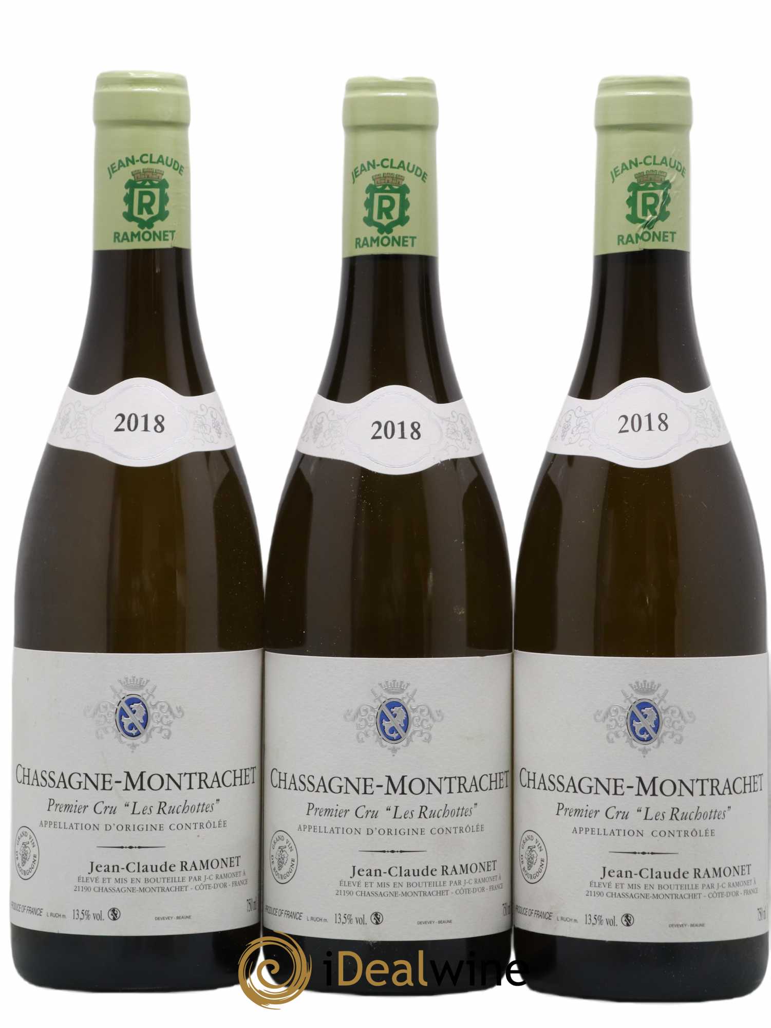 Chassagne-Montrachet 1er Cru Les Ruchottes Ramonet (Domaine) 2018 - Lot de 3 bouteilles - 0