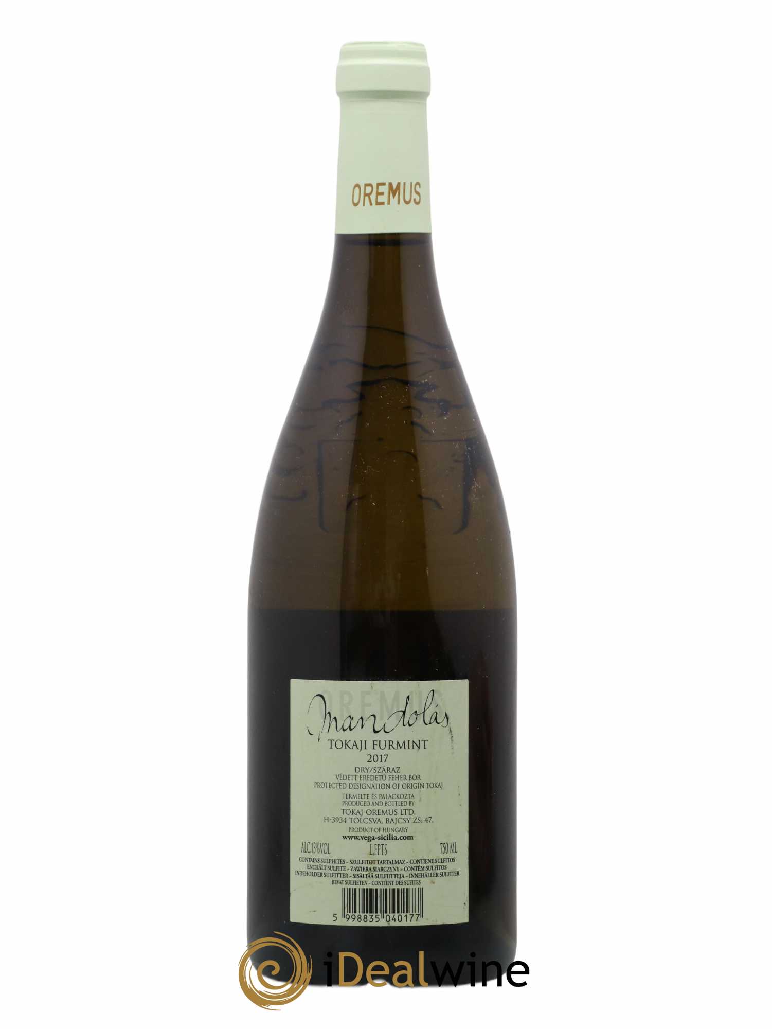 Hongrie Tempos Vega Sicilia Oremus Mandolas Tokaji Furmint 2017 - Lotto di 1 bottiglia - 1