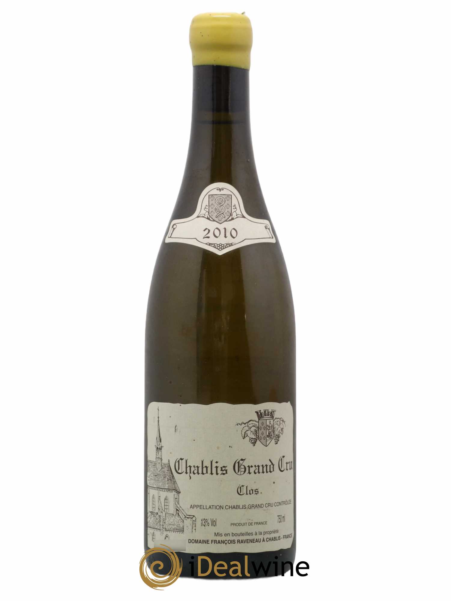 Chablis Grand Cru Clos Raveneau (Domaine) 2010 - Lot de 1 bouteille - 0