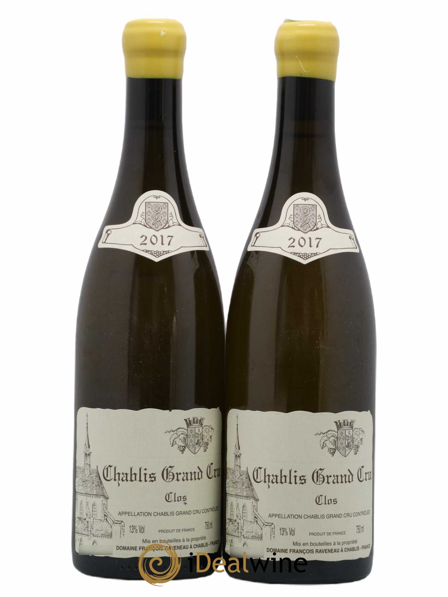 Chablis Grand Cru Clos Raveneau (Domaine) 2017 - Lot de 2 bouteilles - 0