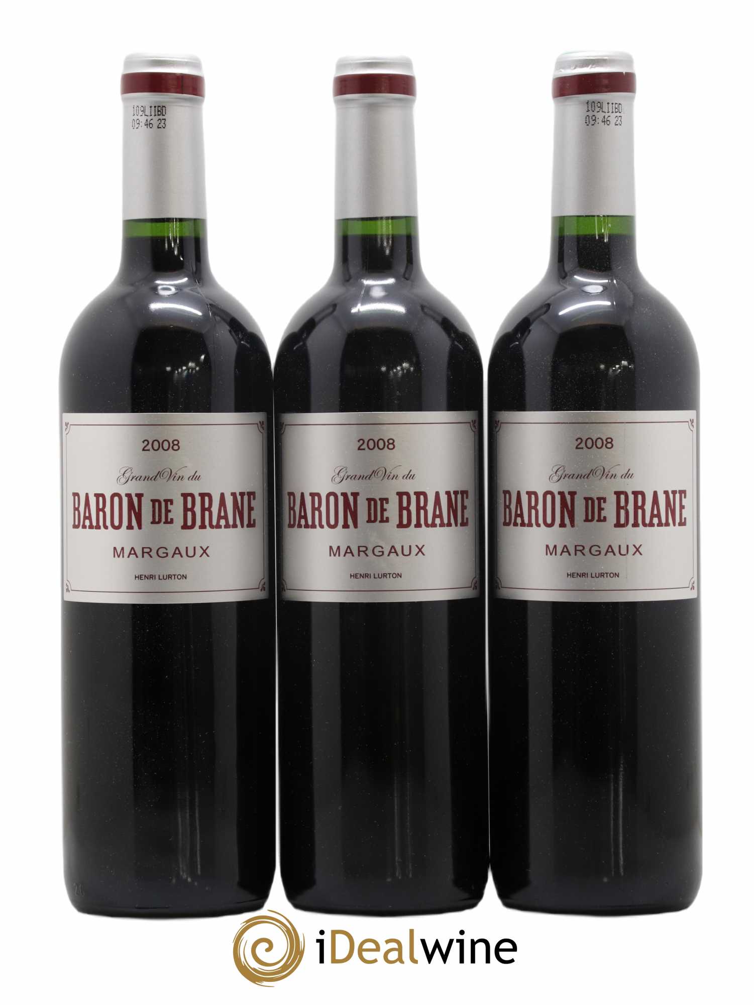 Baron de Brane Second Vin 2008 - Lot de 3 bouteilles - 0