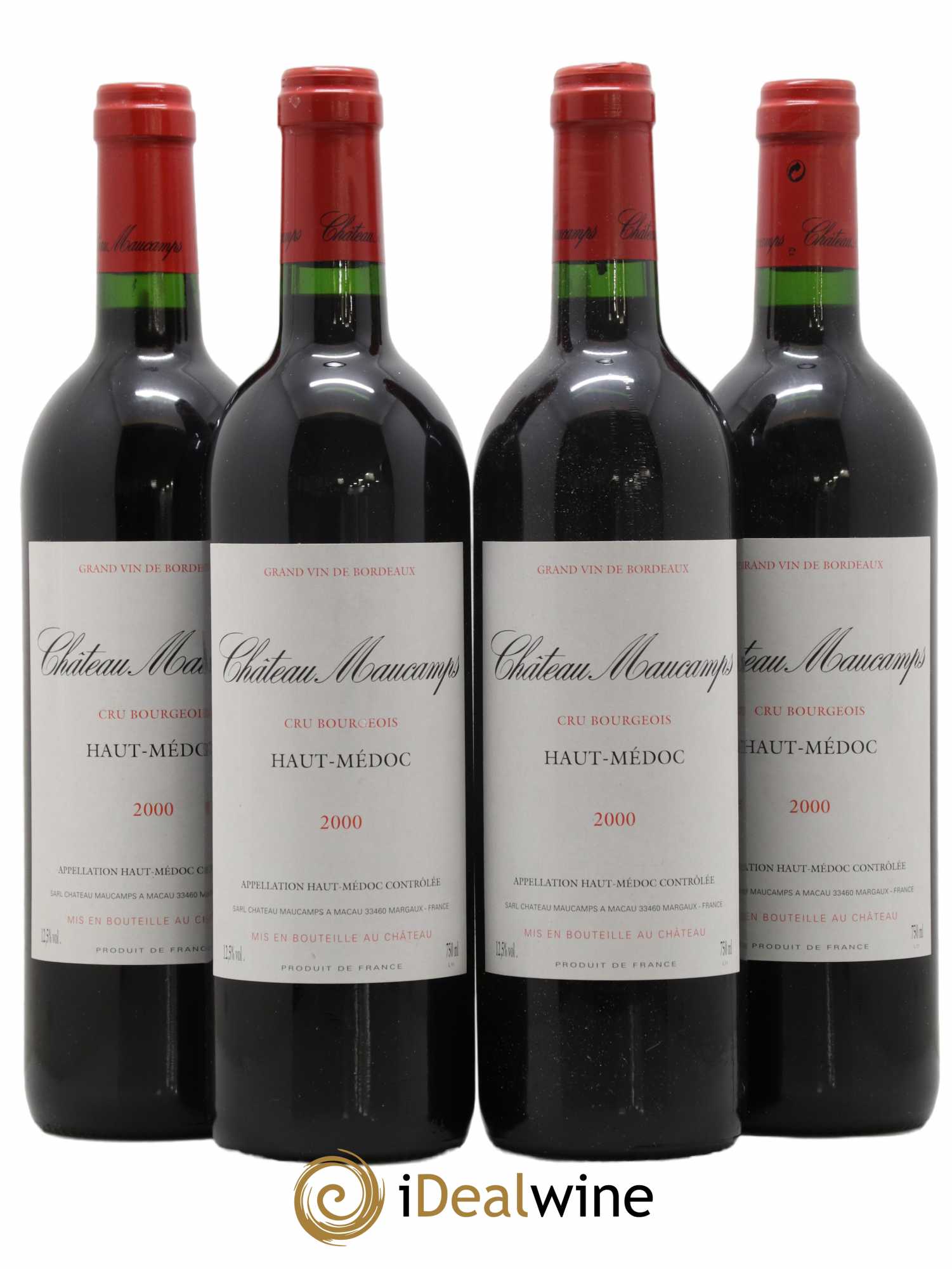 Château Maucamps Cru Bourgeois 2000 - Lot de 4 bouteilles - 0
