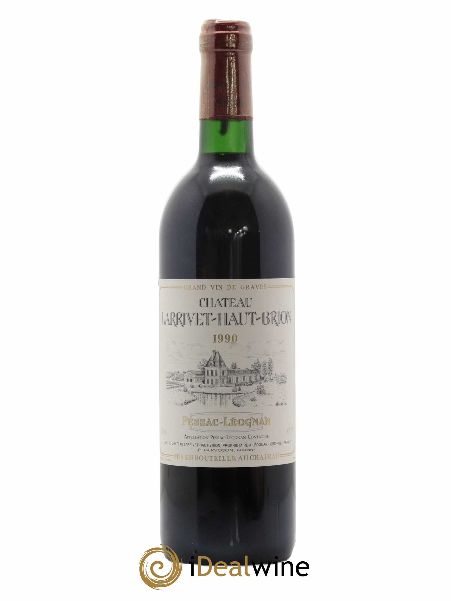 Château Larrivet Haut-Brion 1990 - Lot de 1 bouteille - 0