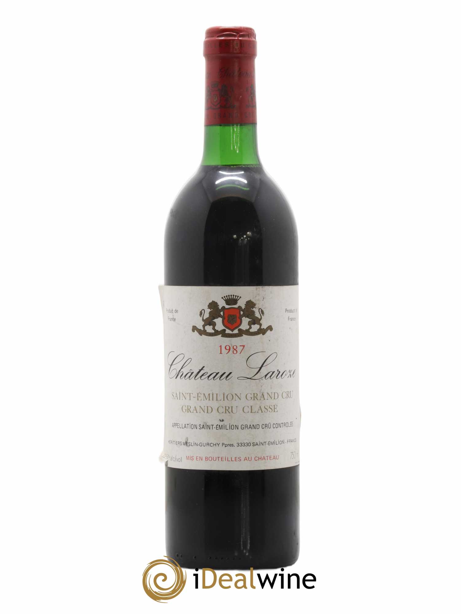 Château Laroze Grand Cru Classé 1987 - Lot de 1 bouteille - 0