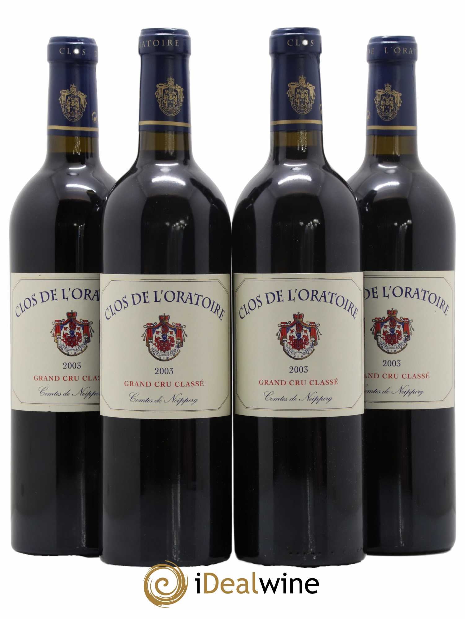 Clos de l'Oratoire Grand Cru Classé 2003 - Lot de 4 bouteilles - 0