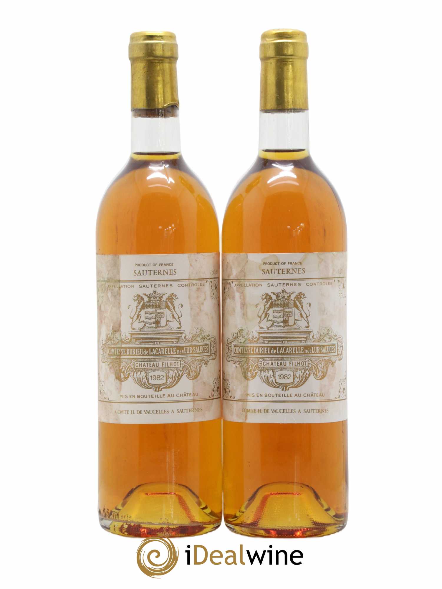 Château Filhot 2ème Grand Cru Classé 1982 - Lotto di 2 bottiglie - 0