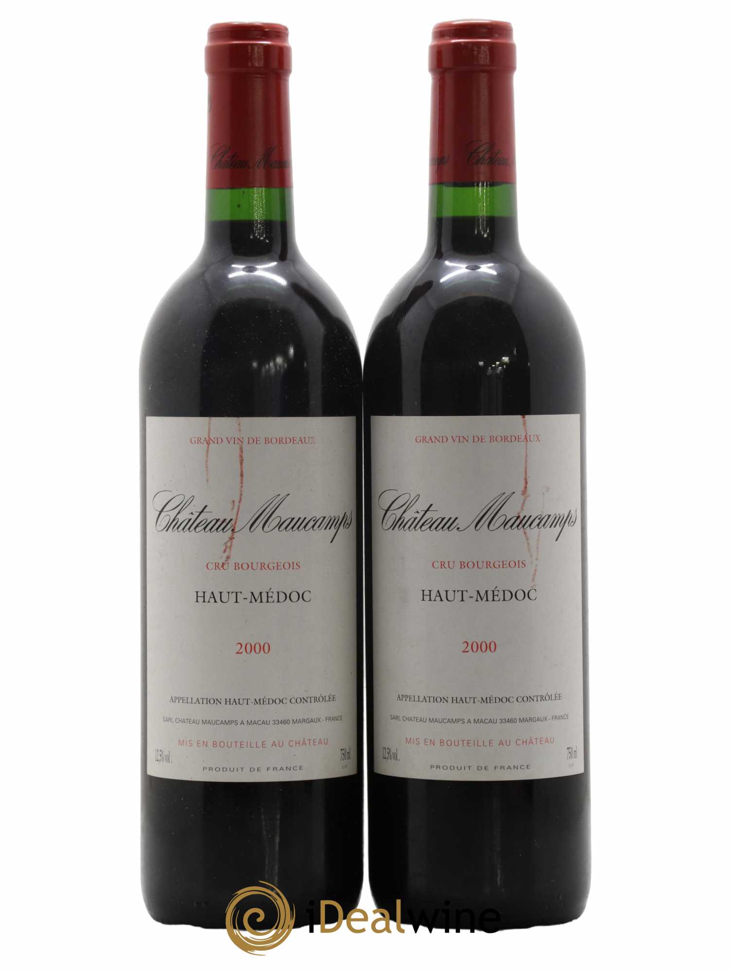 Château Maucamps Cru Bourgeois 2000 - Lot de 2 bouteilles - 0