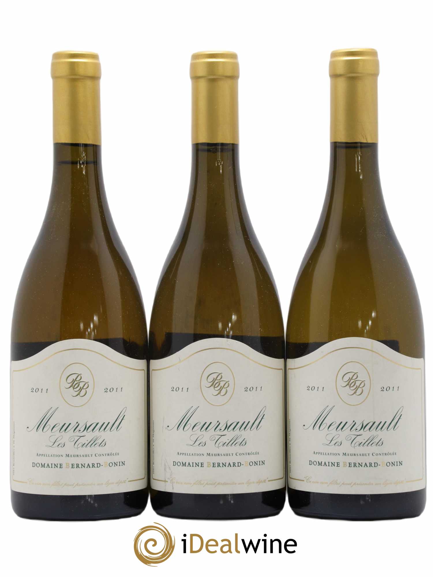 Meursault Les Tillets Bernard Bonin 2011 - Lot de 3 bouteilles - 0