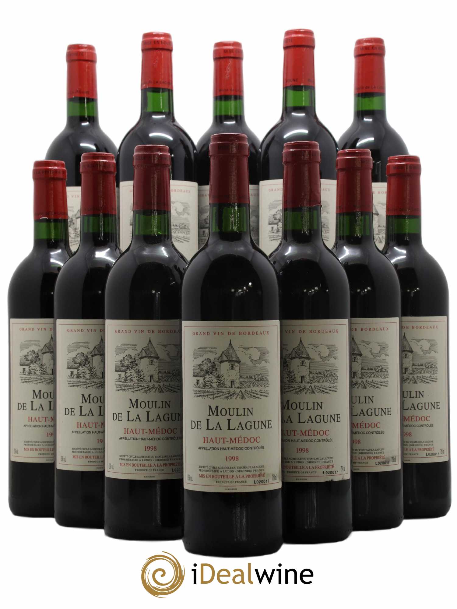 Moulin de La Lagune Second Vin 1998 - Lot de 12 bouteilles - 0