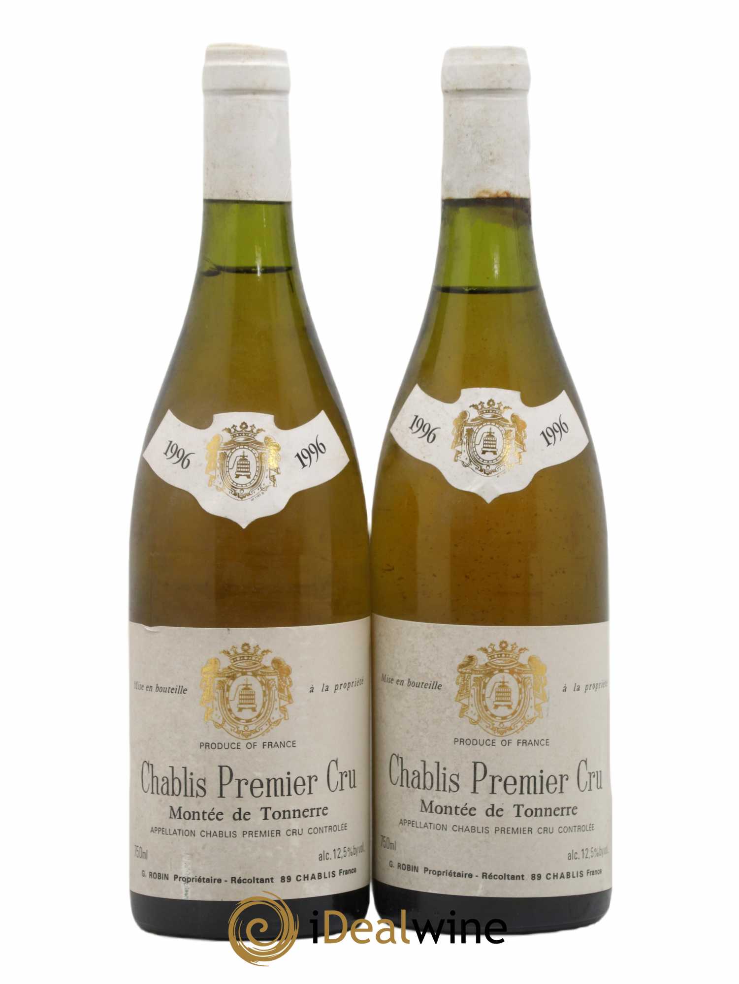 Chablis 1er Cru Montée De Tonnerre Robin 1996 - Lot de 2 bouteilles - 0