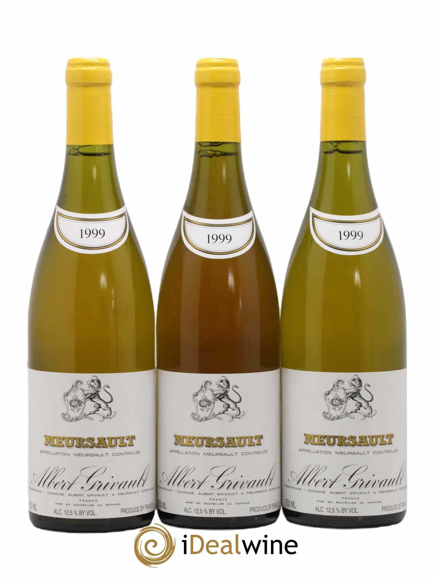 Meursault Albert Grivault 1999 - Lot de 3 bouteilles - 0