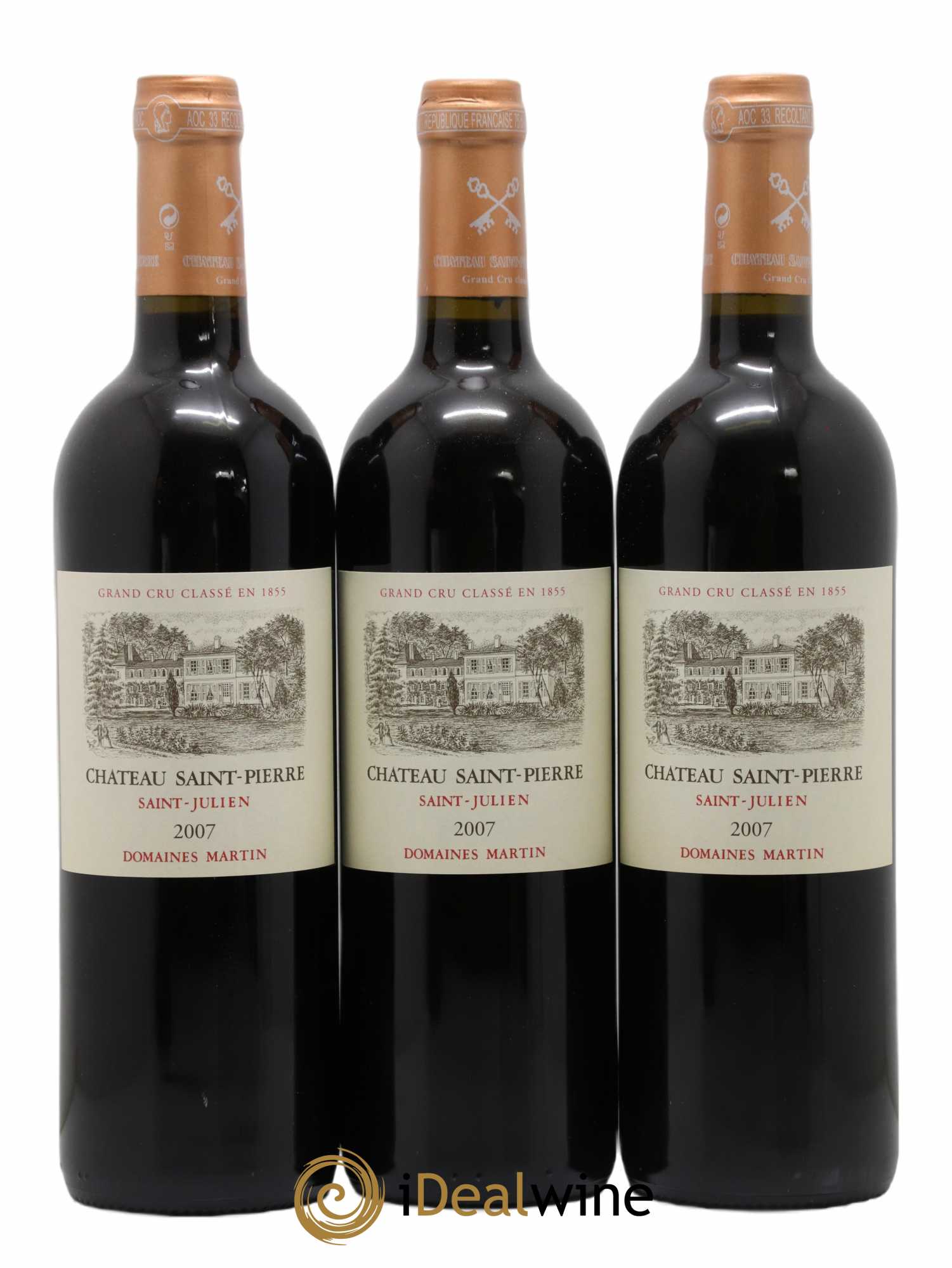 Château Saint-Pierre 4ème Grand Cru Classé 2007 - Lot de 12 bouteilles - 1
