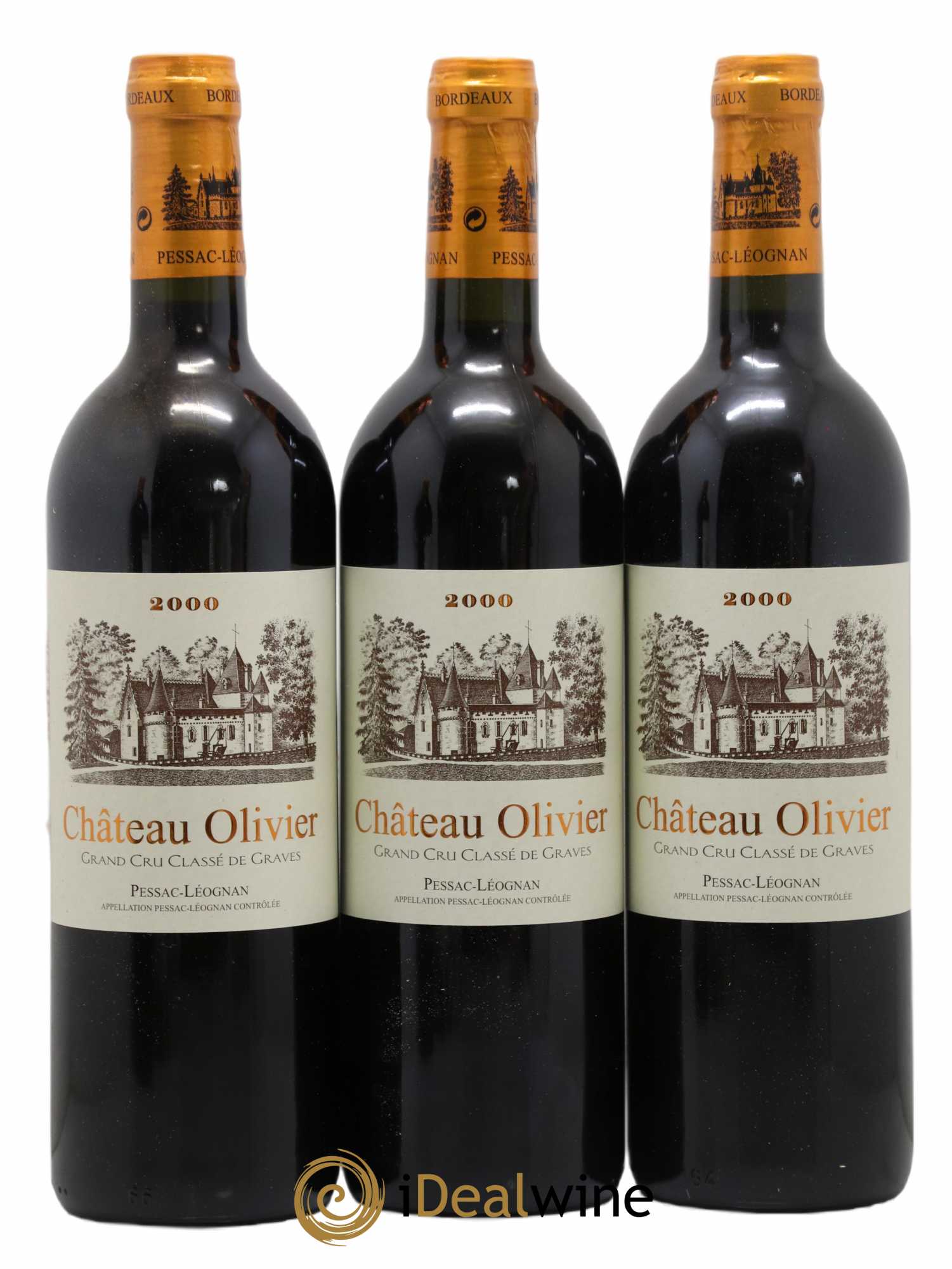Château Olivier Cru Classé de Graves 2000 - Lot de 12 bouteilles - 1