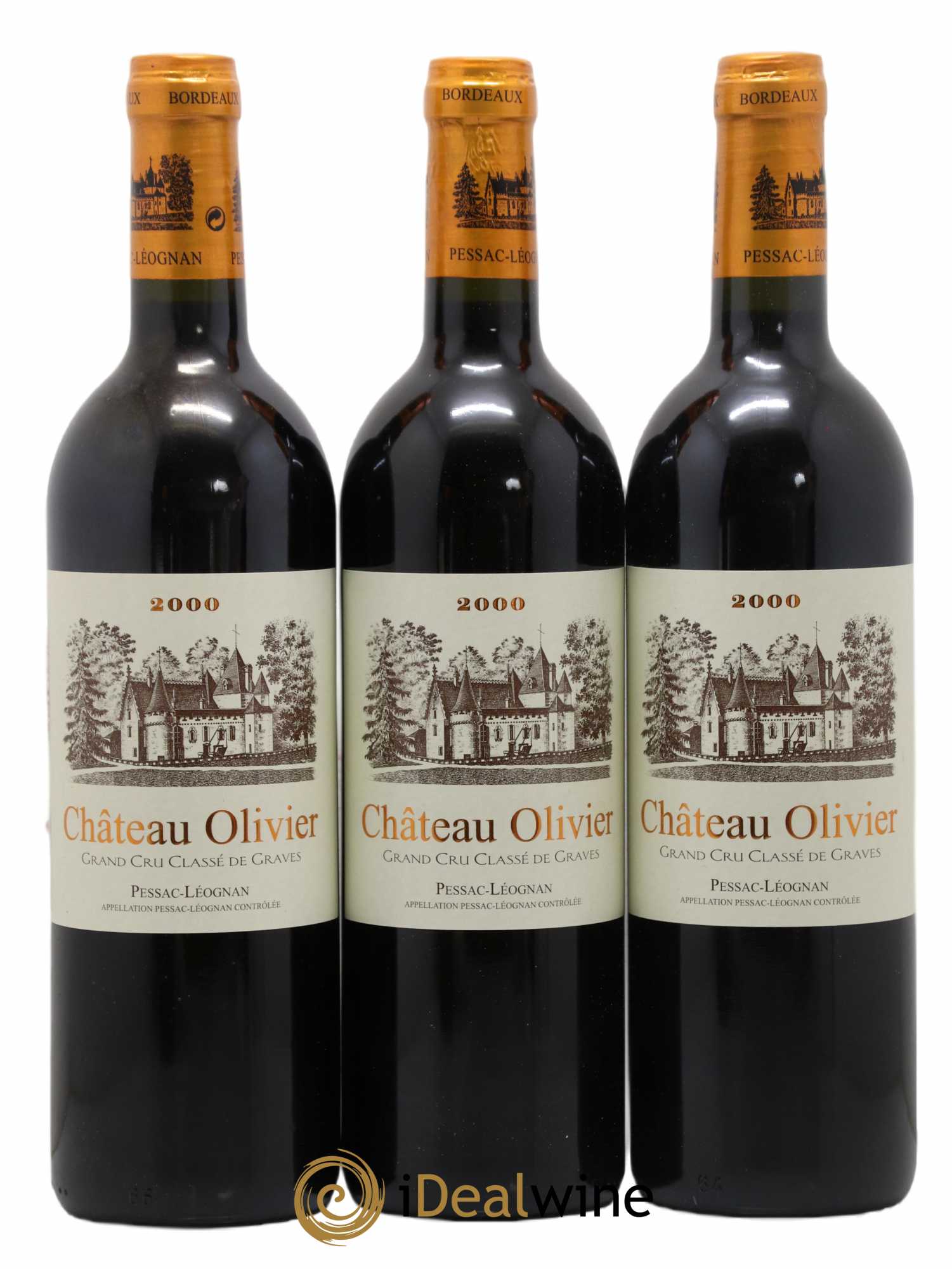 Château Olivier Cru Classé de Graves 2000 - Lot de 12 bouteilles - 2