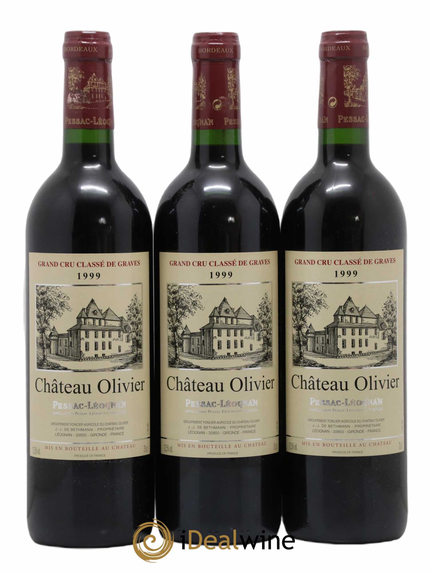 Château Olivier Cru Classé de Graves 1999 - Lot de 12 bouteilles - 2