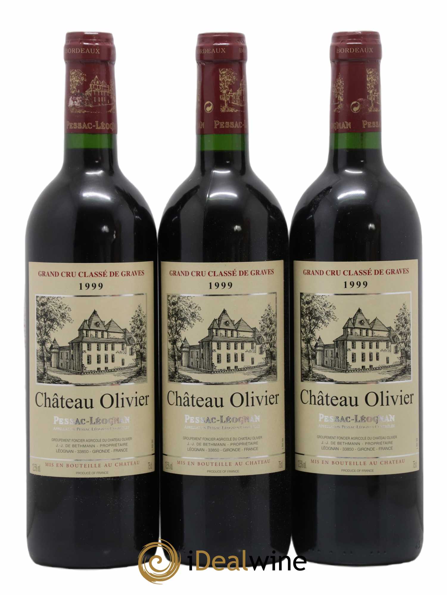 Château Olivier Cru Classé de Graves 1999 - Lot de 12 bouteilles - 3