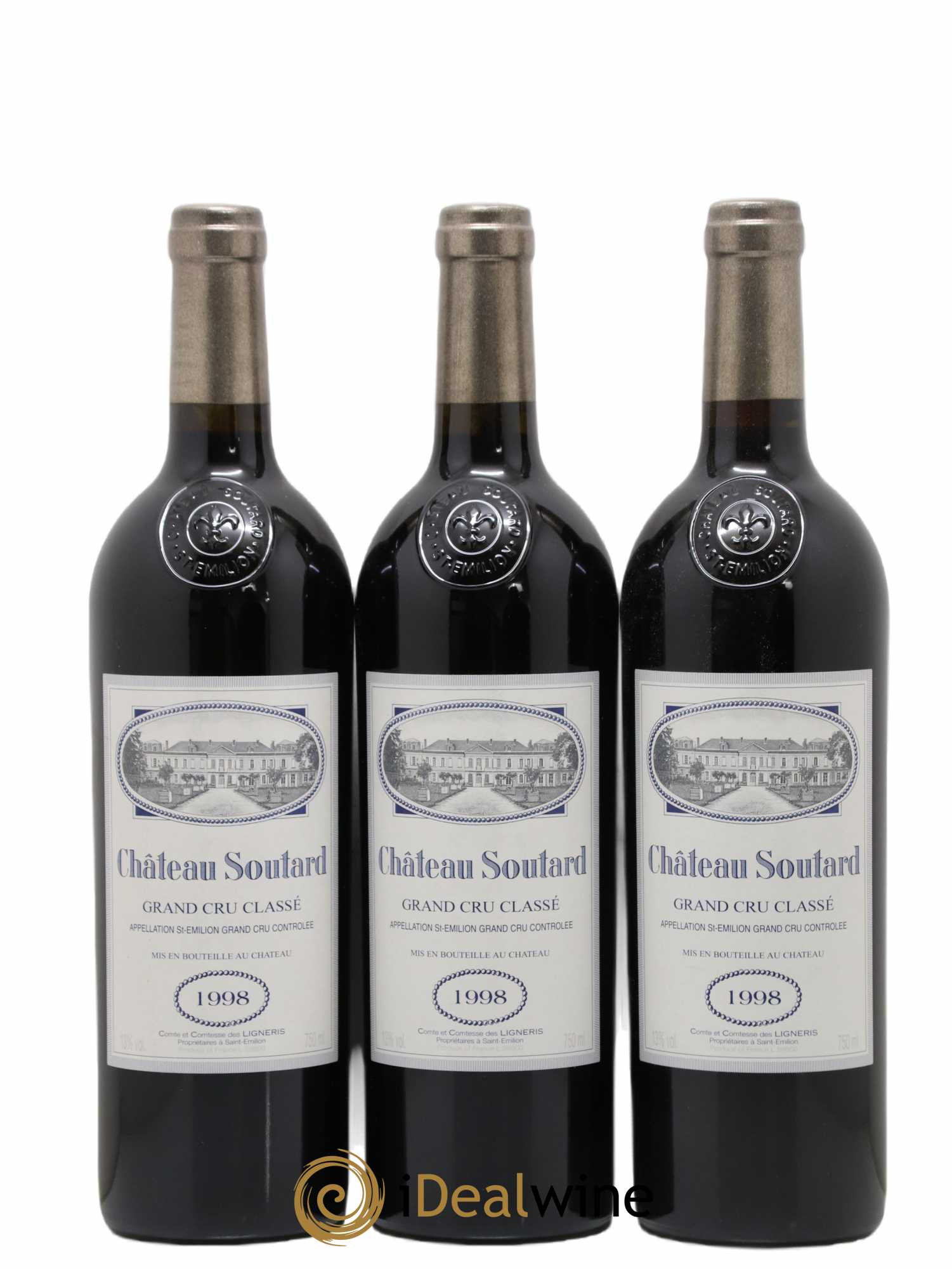 Château Soutard Grand Cru Classé 1998 - Lot de 12 bouteilles - 3