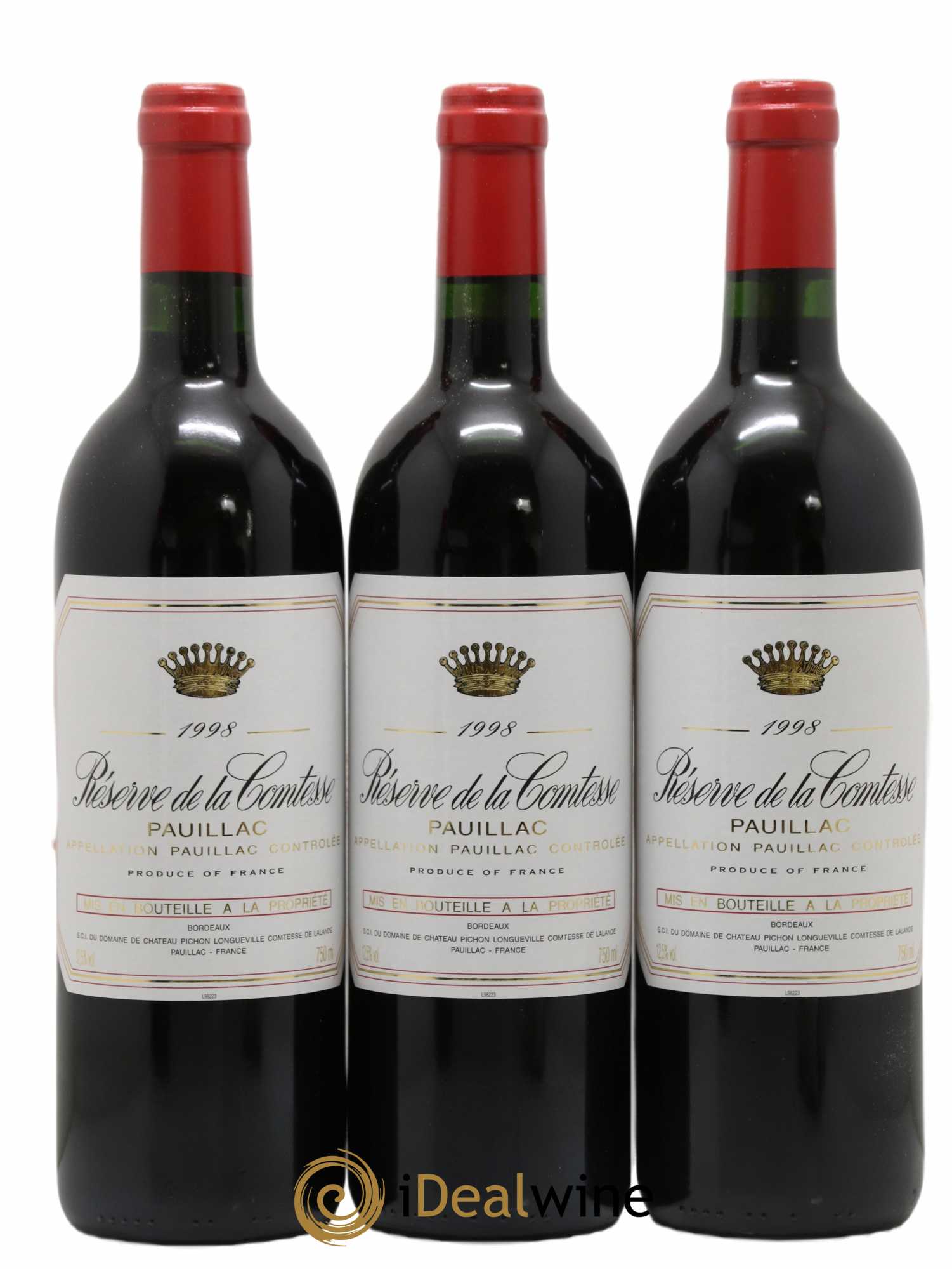 Réserve de la Comtesse Second Vin 1998 - Lot de 12 bouteilles - 1