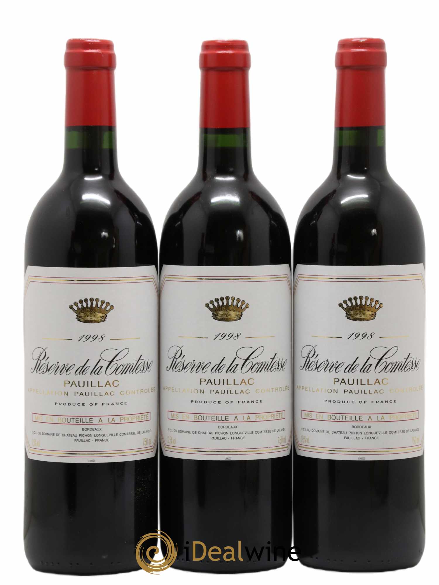 Réserve de la Comtesse Second Vin 1998 - Lot de 12 bouteilles - 4