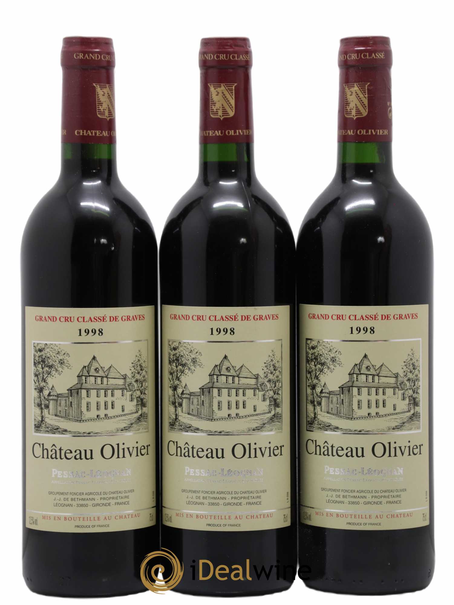 Château Olivier Cru Classé de Graves 1998 - Lot de 12 bouteilles - 4