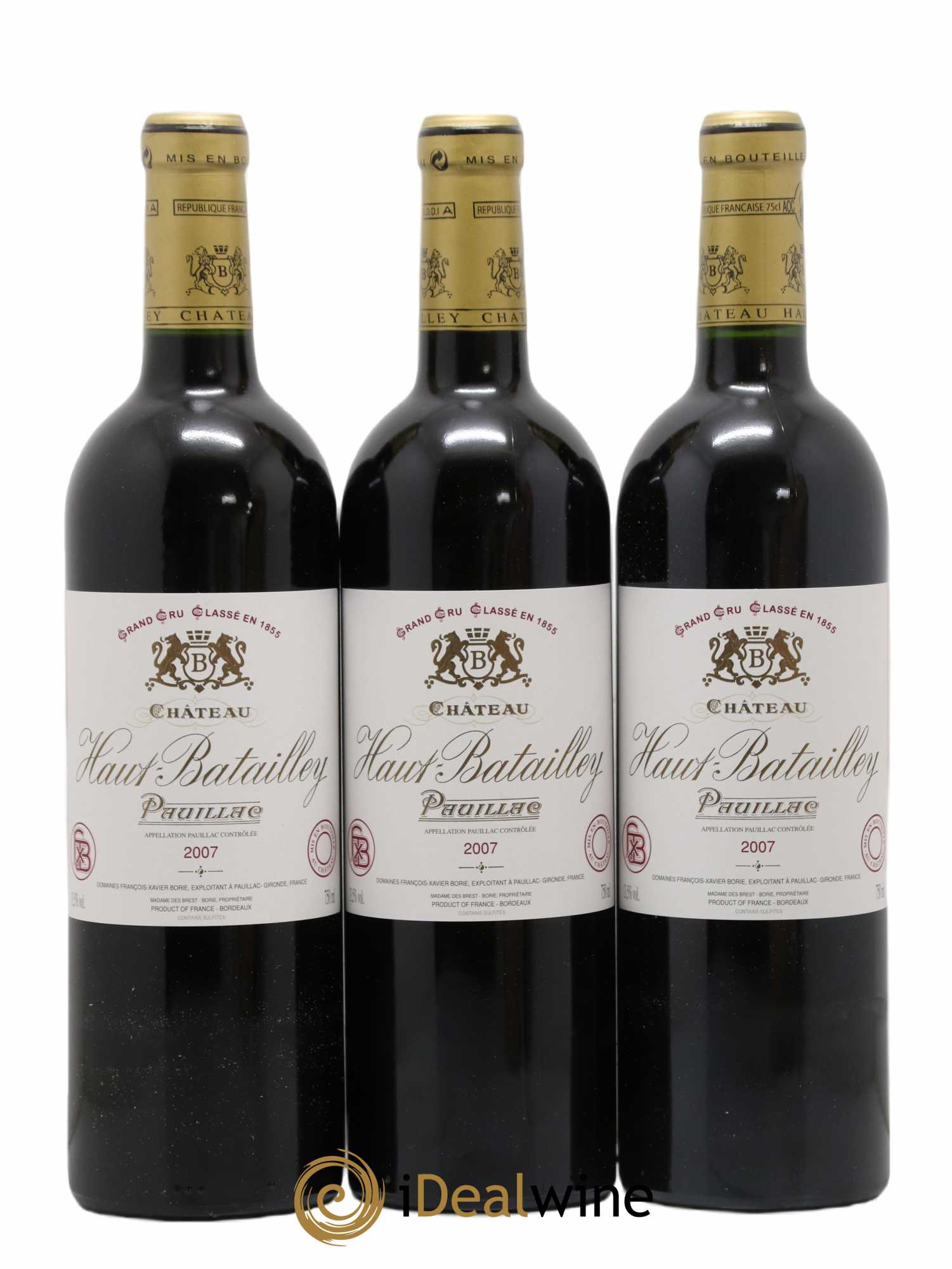 Château Batailley 5ème Grand Cru Classé 2007 - Lot de 12 bouteilles - 2