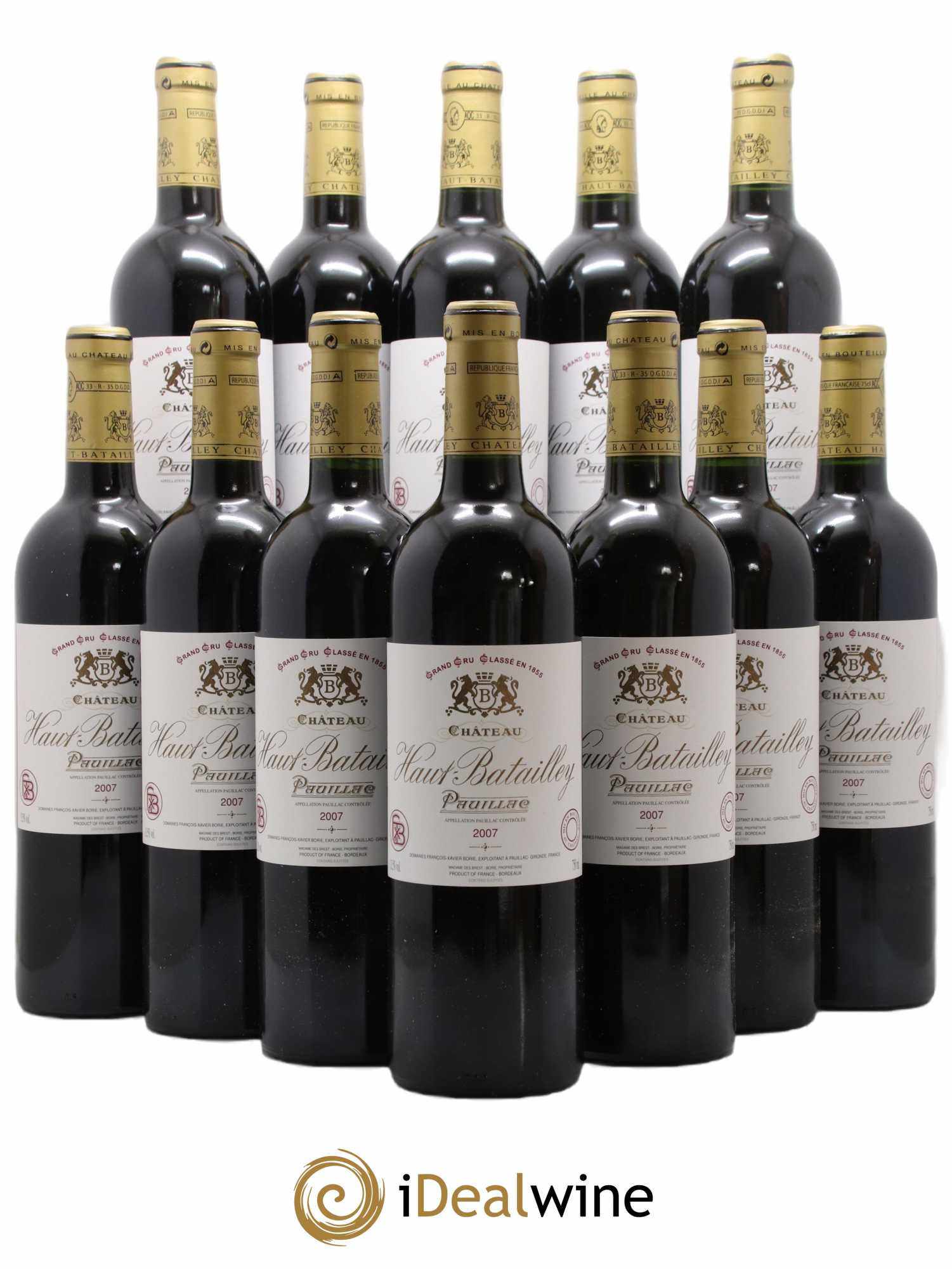 Château Batailley 5ème Grand Cru Classé 2007 - Lot de 12 bouteilles - 0