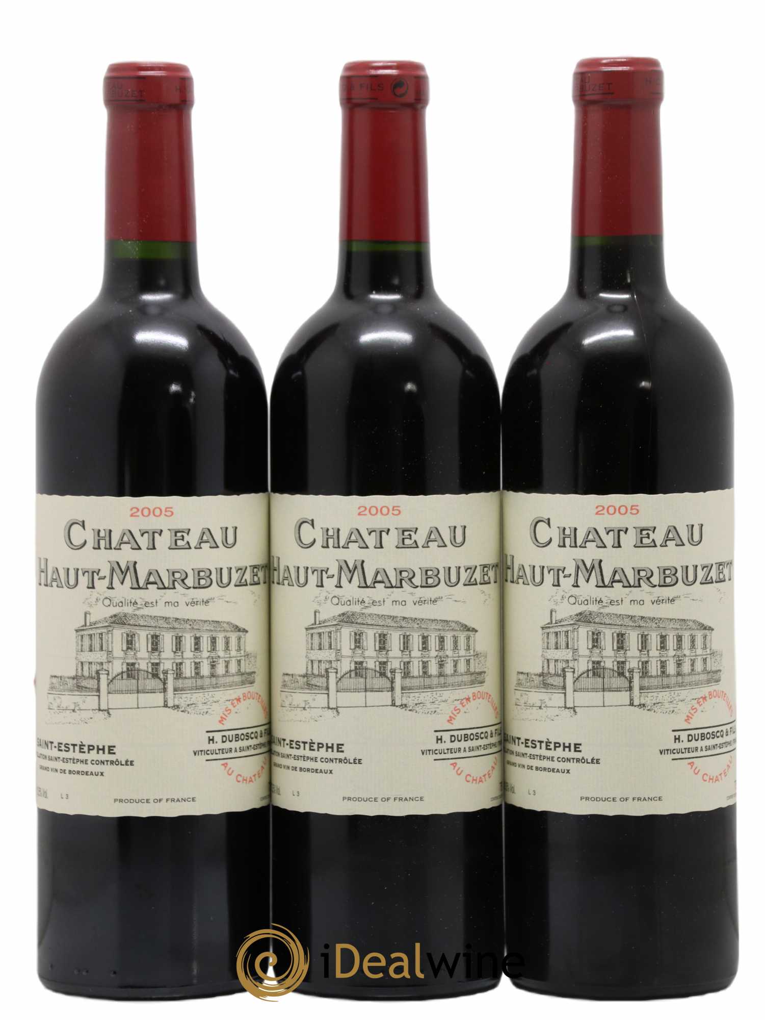 Château Haut Marbuzet 2005 - Lot de 12 bouteilles - 1