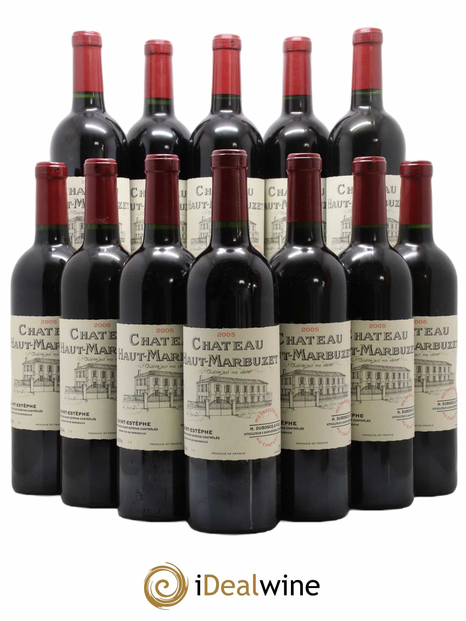 Château Haut Marbuzet 2005 - Lot de 12 bouteilles - 0