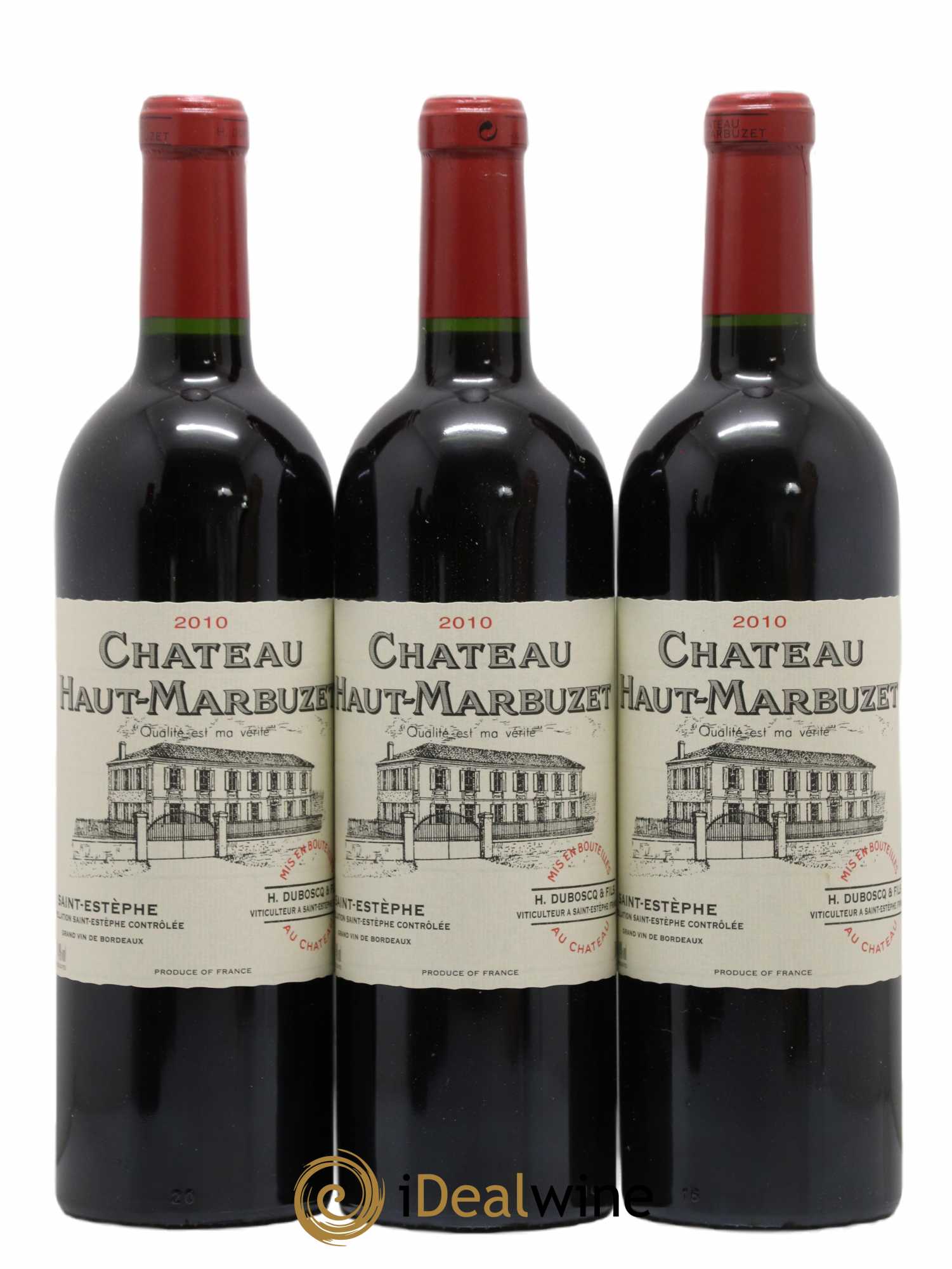 Château Haut Marbuzet 2010 - Lot de 12 bouteilles - 1