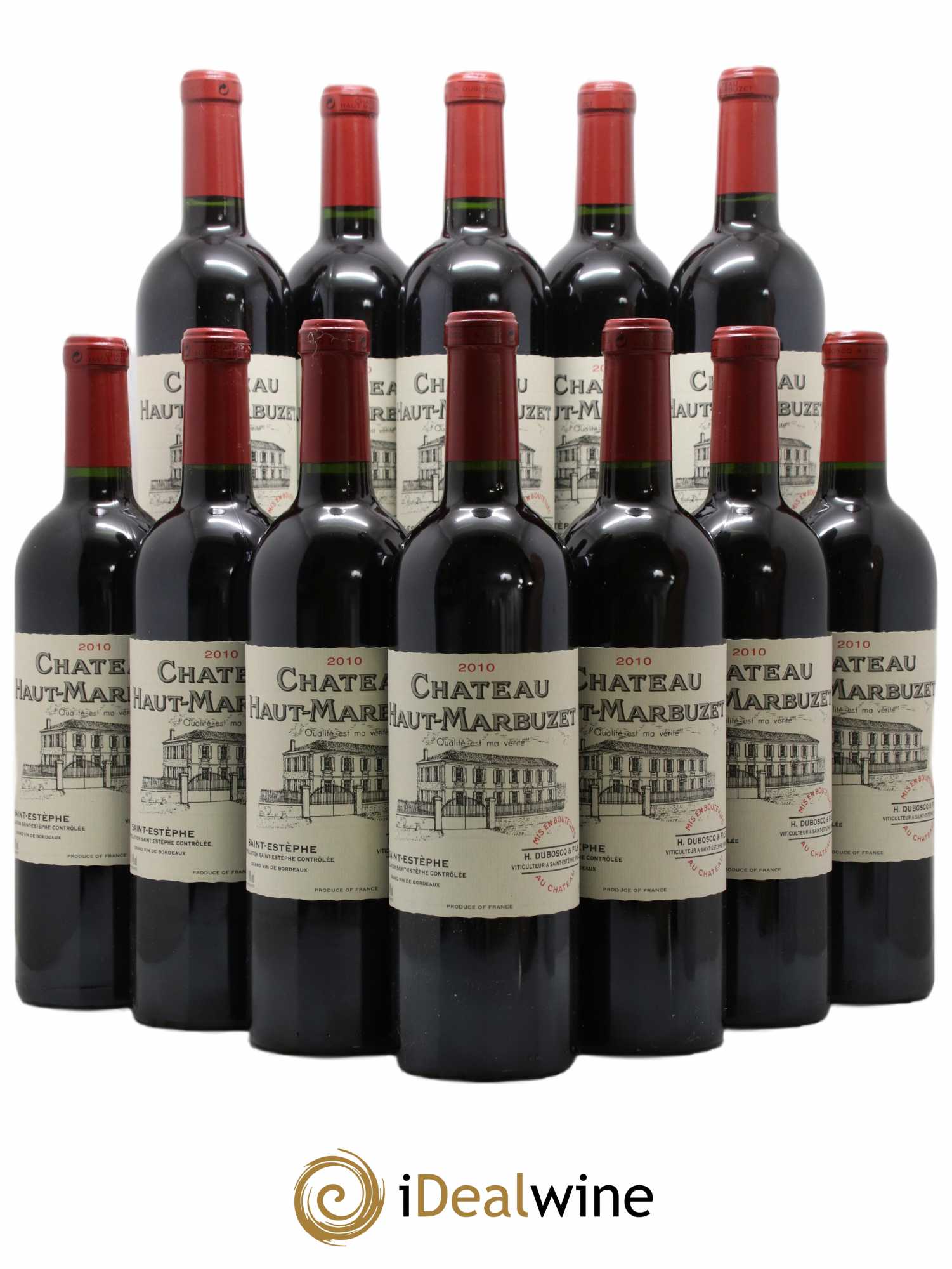 Château Haut Marbuzet 2010 - Lot de 12 bouteilles - 0