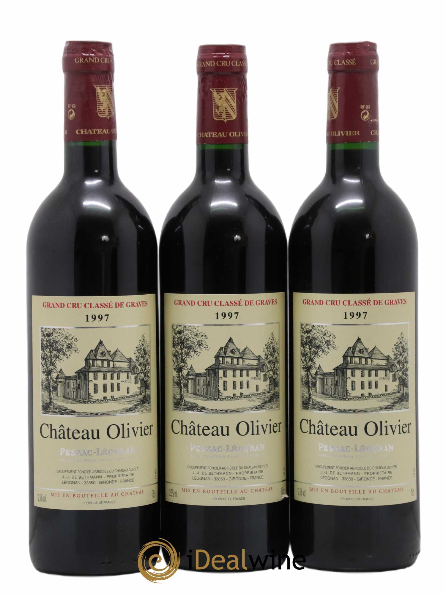 Château Olivier Cru Classé de Graves 1997 - Lot de 12 bouteilles - 2