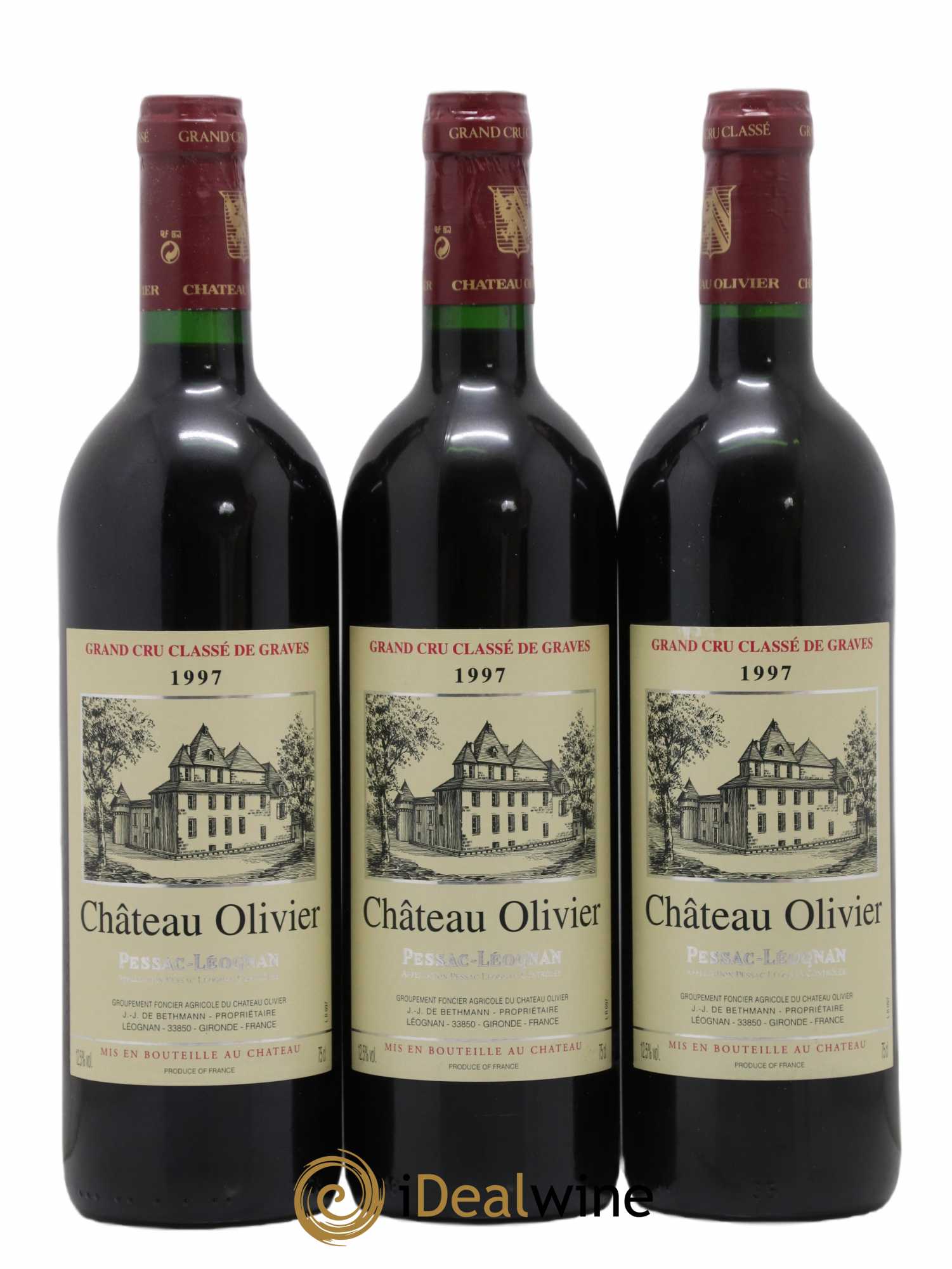 Château Olivier Cru Classé de Graves 1997 - Lot de 12 bouteilles - 3