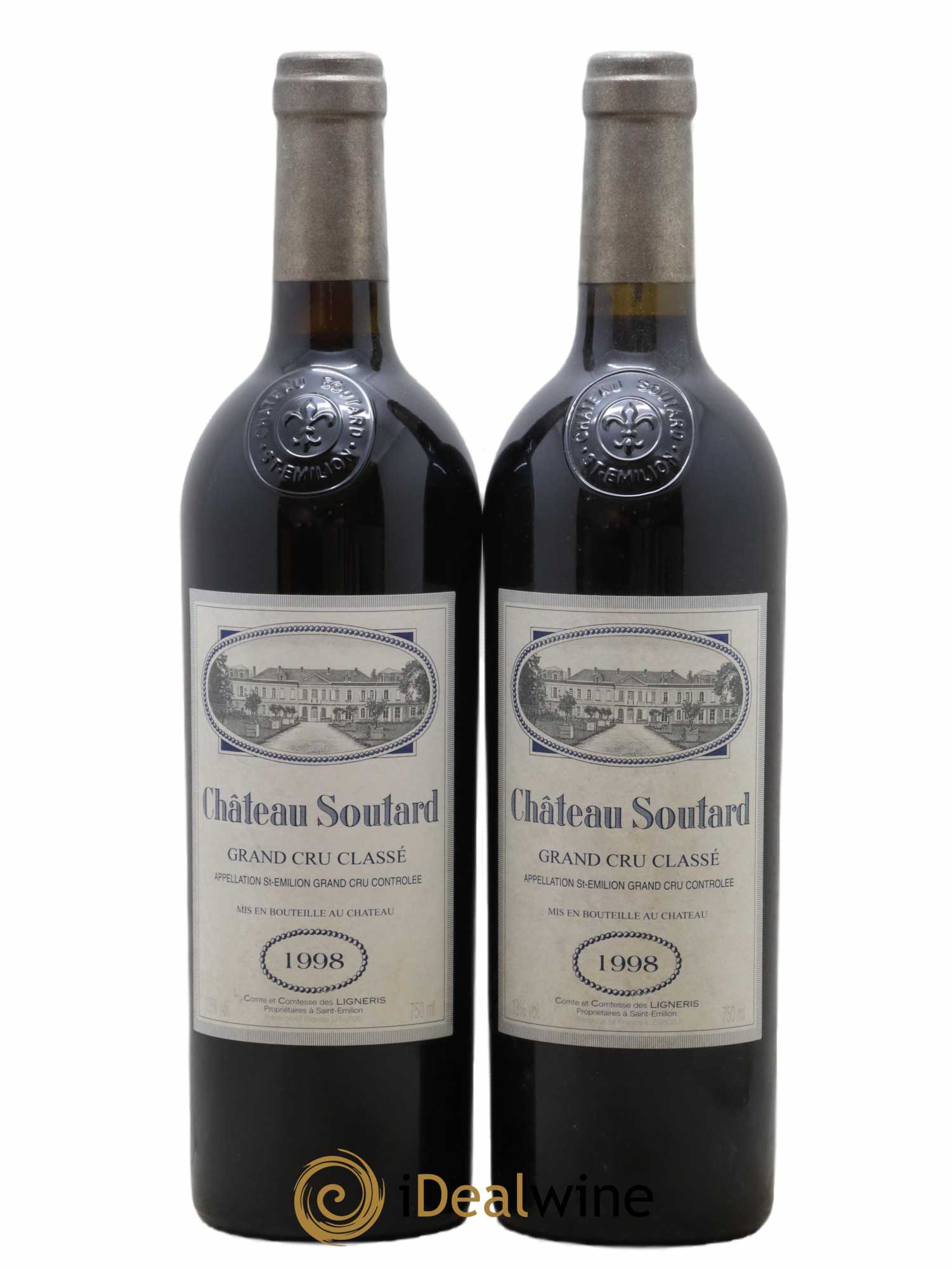 Château Soutard Grand Cru Classé 1998 - Lot de 2 bouteilles - 0