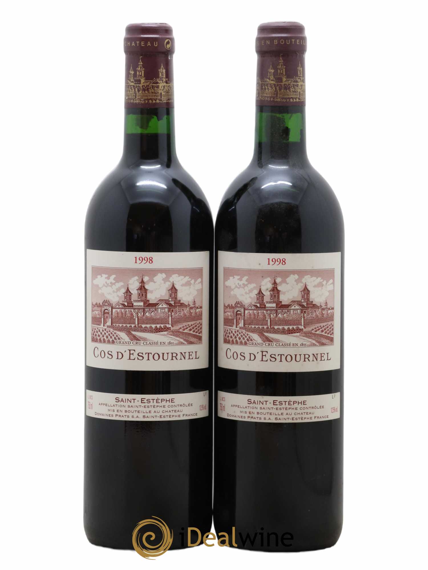 Cos d'Estournel 2ème Grand Cru Classé 1998 - Lot de 2 bouteilles - 0