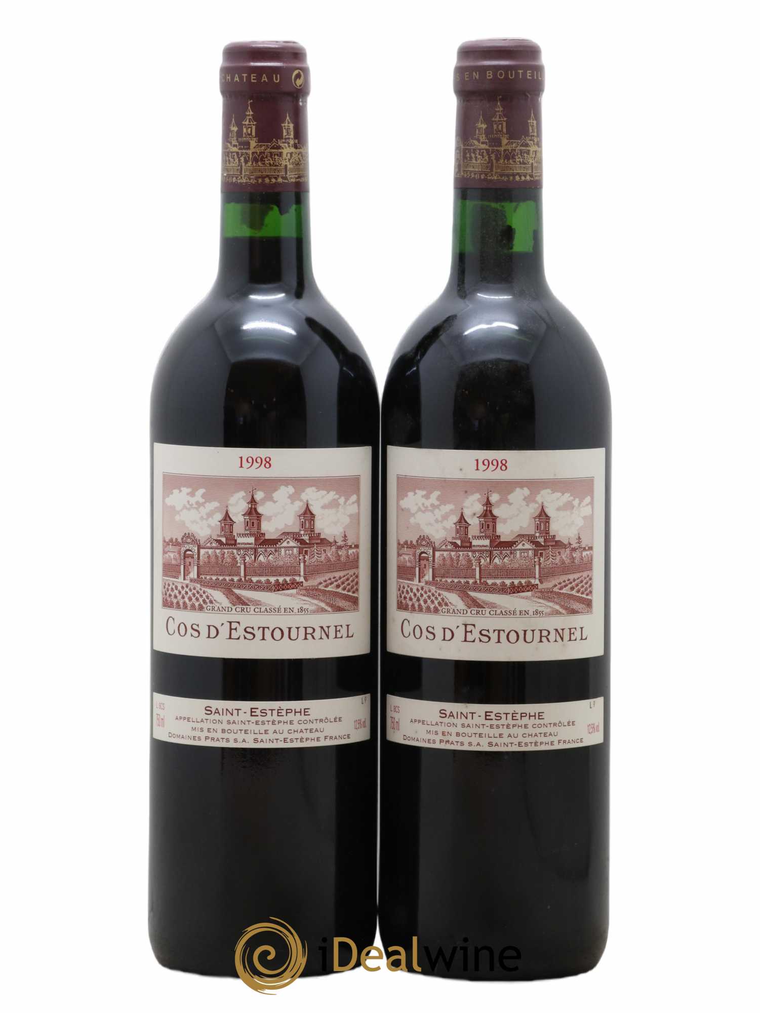 Cos d'Estournel 2ème Grand Cru Classé 1998 - Lot de 2 bouteilles - 0