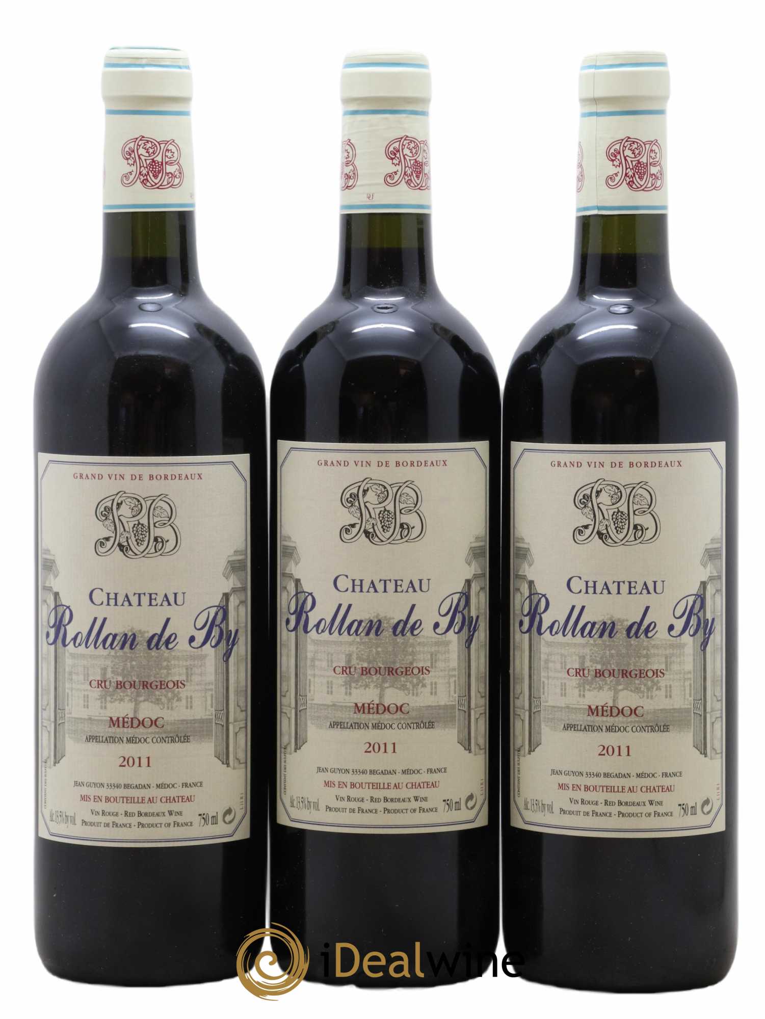 Château Rollan de By Cru Bourgeois 2011 - Lot de 3 bouteilles - 0