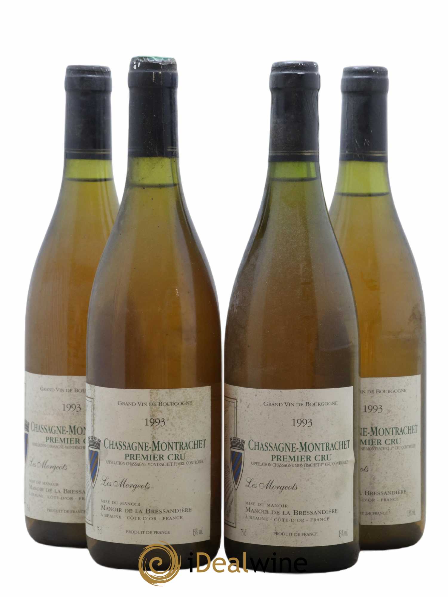Chassagne-Montrachet 1er Cru Les Morgeots Bressandiere 1993 - Lot de 4 bouteilles - 0