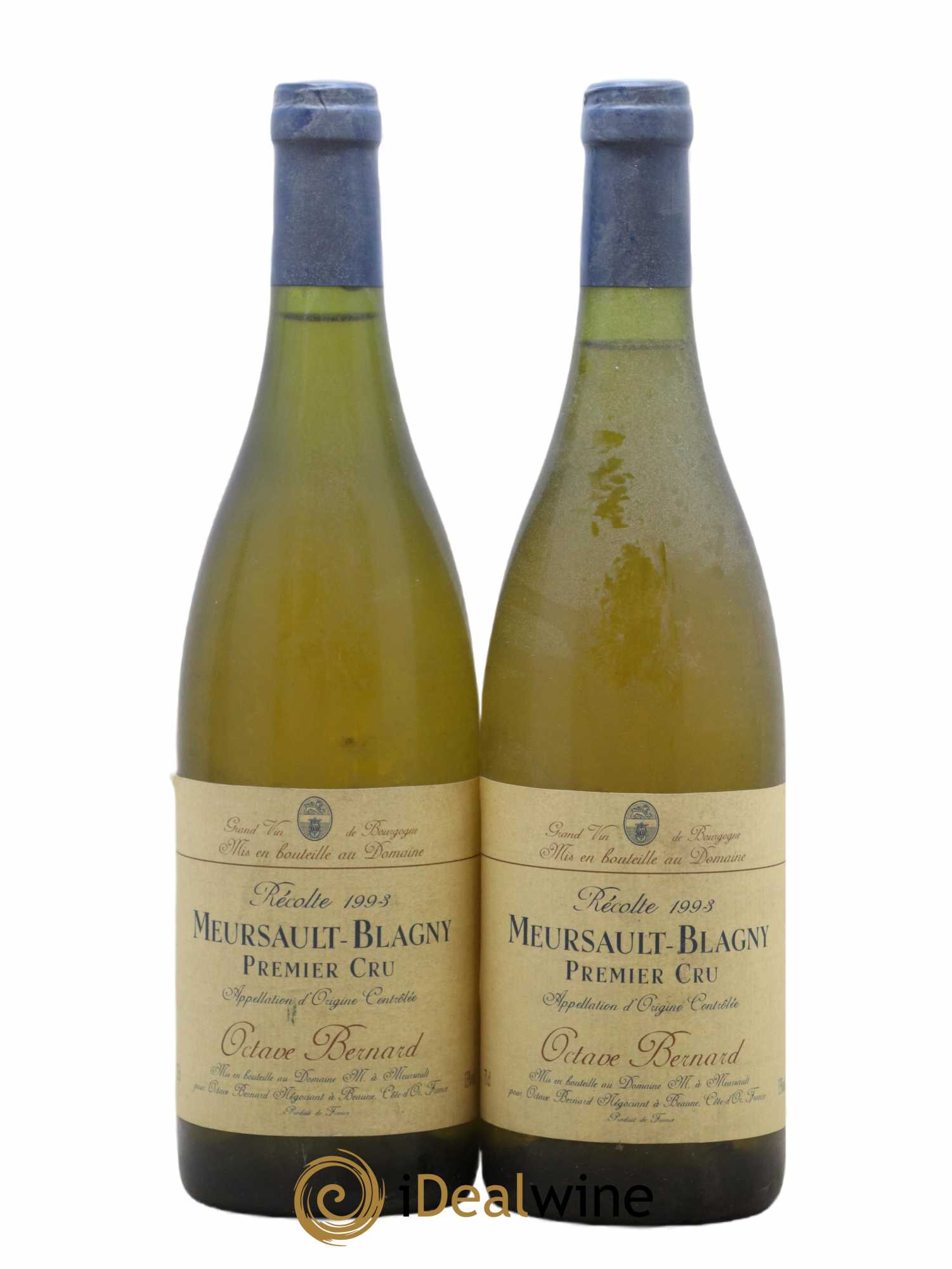 Meursault 1er Cru Blagny Domaine Octave Bernard 1993 - Lot de 2 bouteilles - 0
