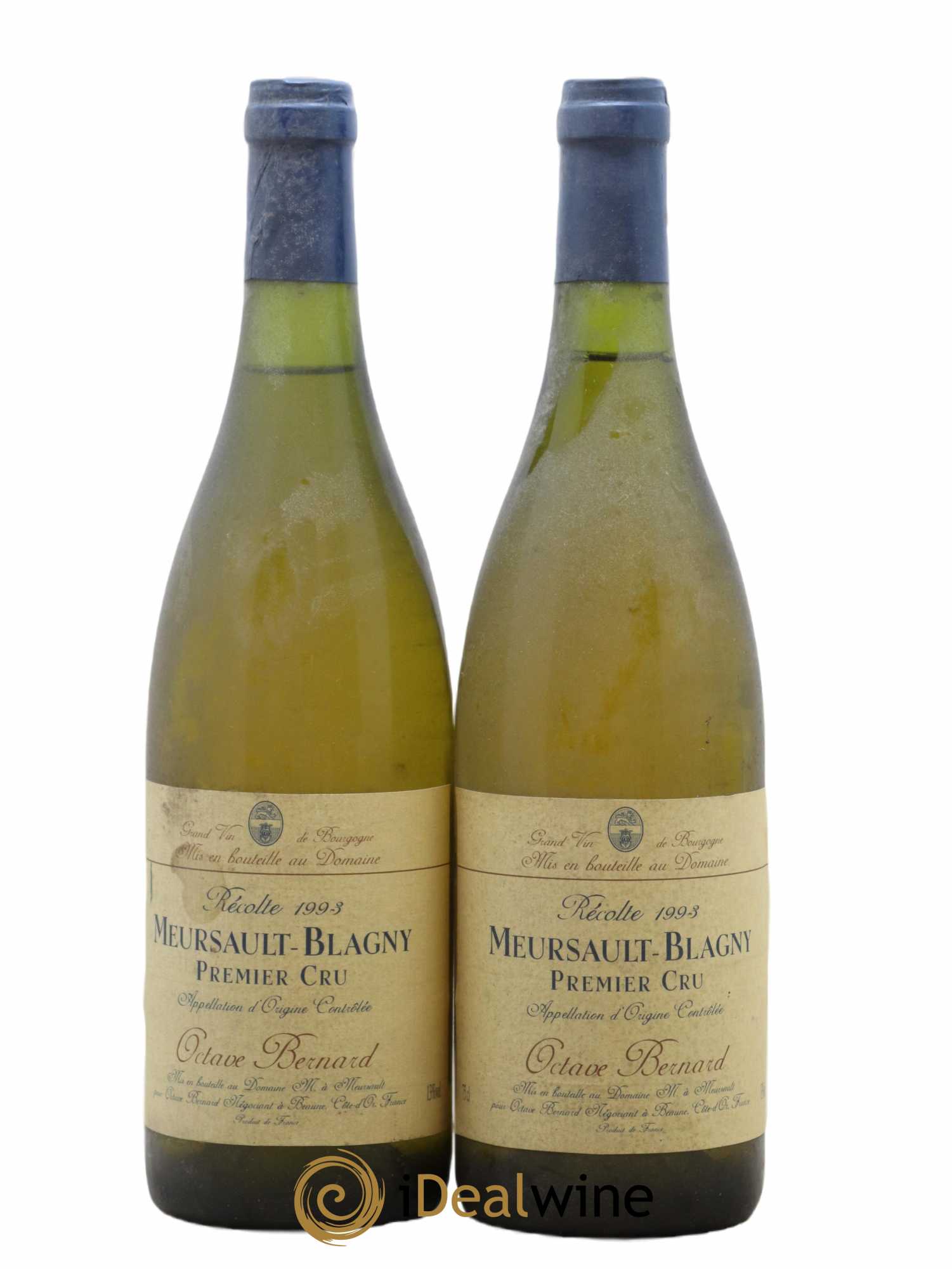 Meursault 1er Cru Blagny Domaine Octave Bernard 1993 - Lot de 2 bouteilles - 0