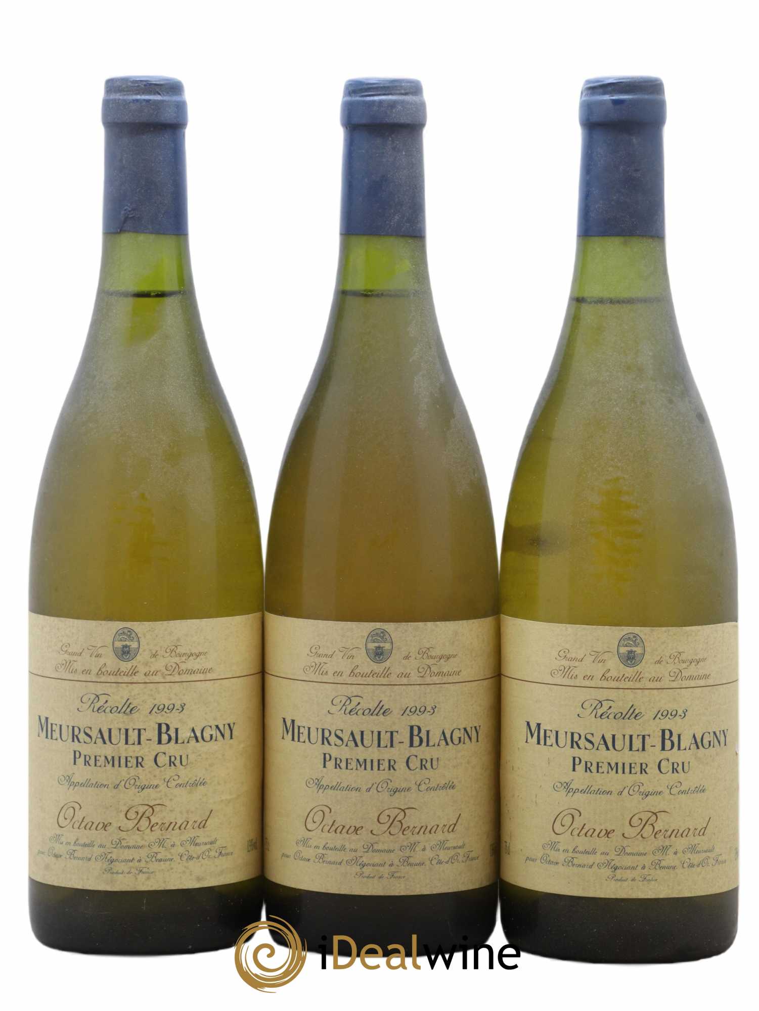 Meursault 1er Cru Blagny Domaine Octave Bernard 1993 - Lot de 3 bouteilles - 0