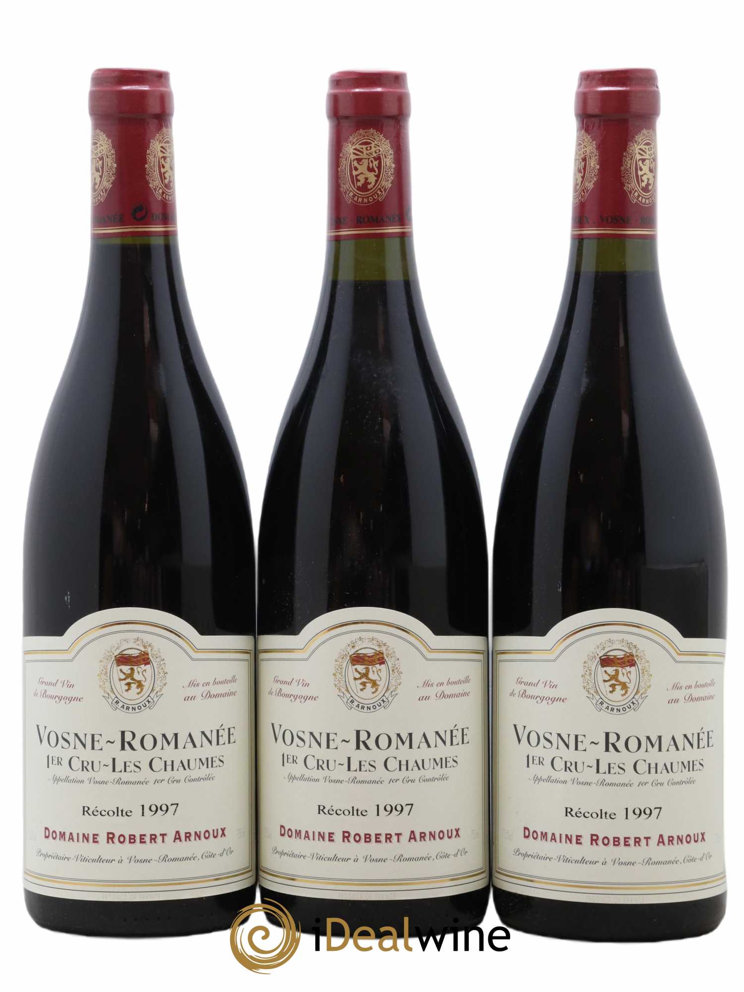 Vosne-Romanée 1er Cru Les Chaumes Robert Arnoux 1997 - Lot de 3 bouteilles - 0