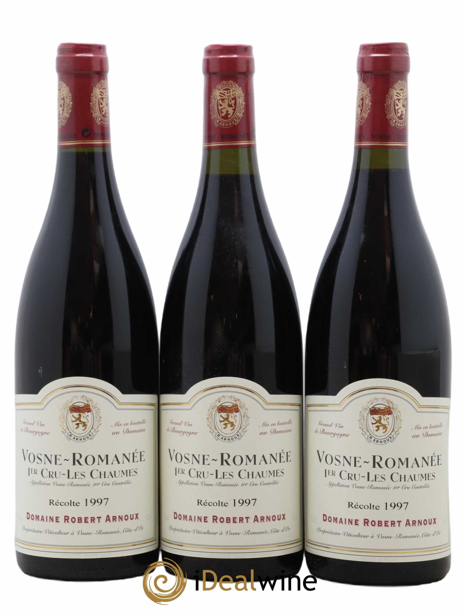 Vosne-Romanée 1er Cru Les Chaumes Robert Arnoux 1997 - Lot de 3 bouteilles - 0