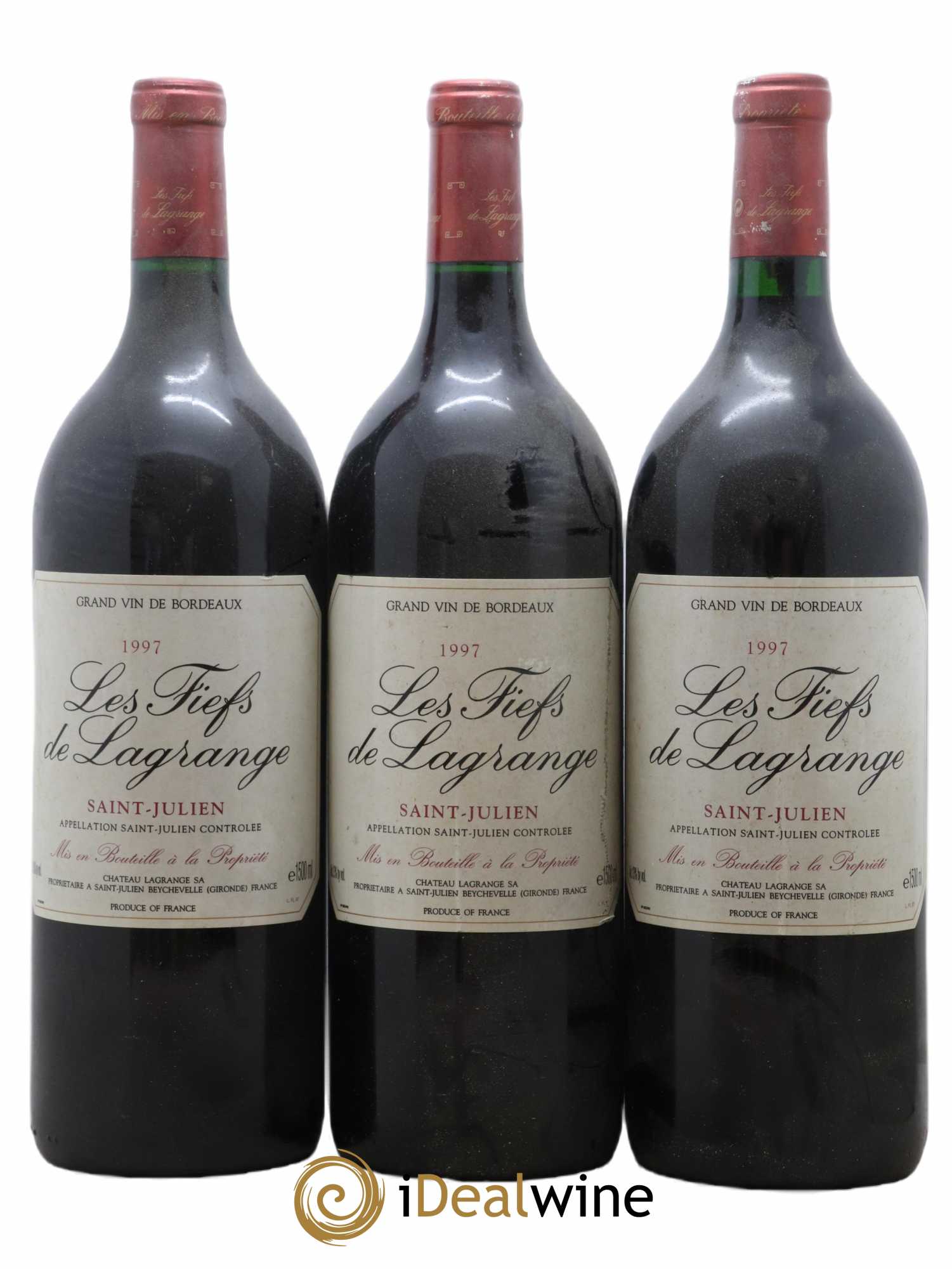 Les Fiefs de Lagrange Second Vin 1997 - Lot de 3 magnums - 0