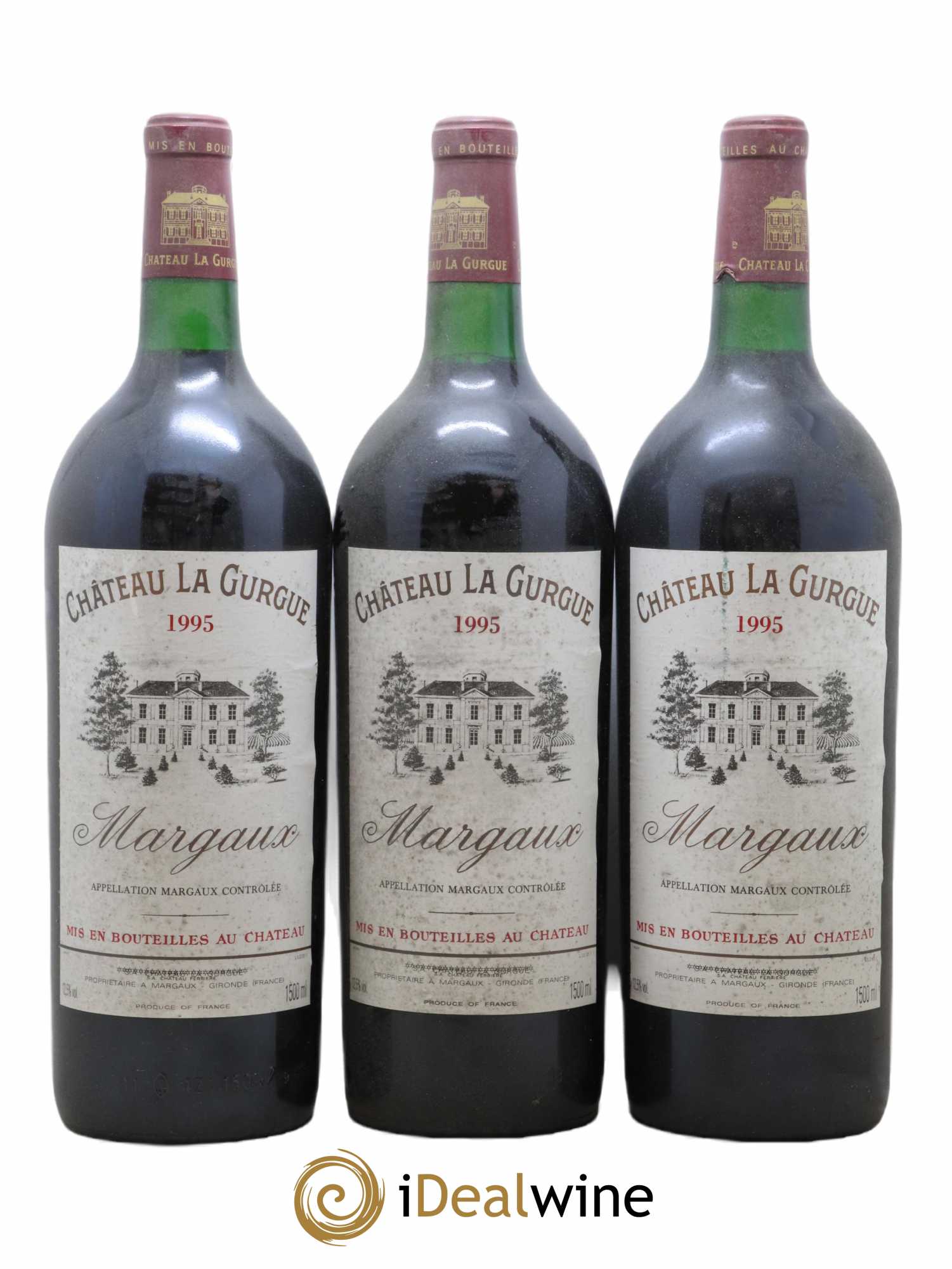 Château la Gurgue Cru Bourgeois 1995 - Lot de 3 magnums - 0