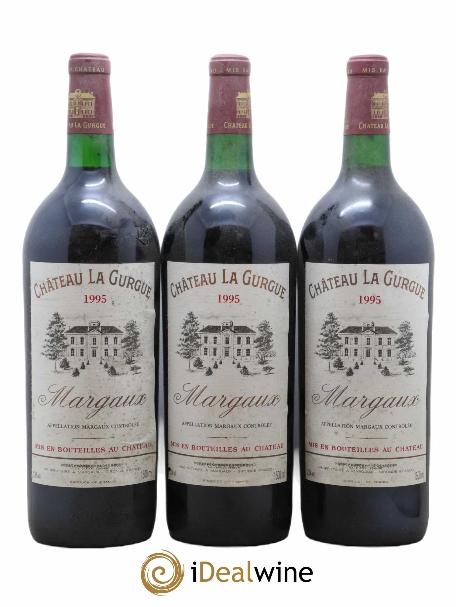 Château la Gurgue Cru Bourgeois 1995 - Lot de 3 magnums - 0