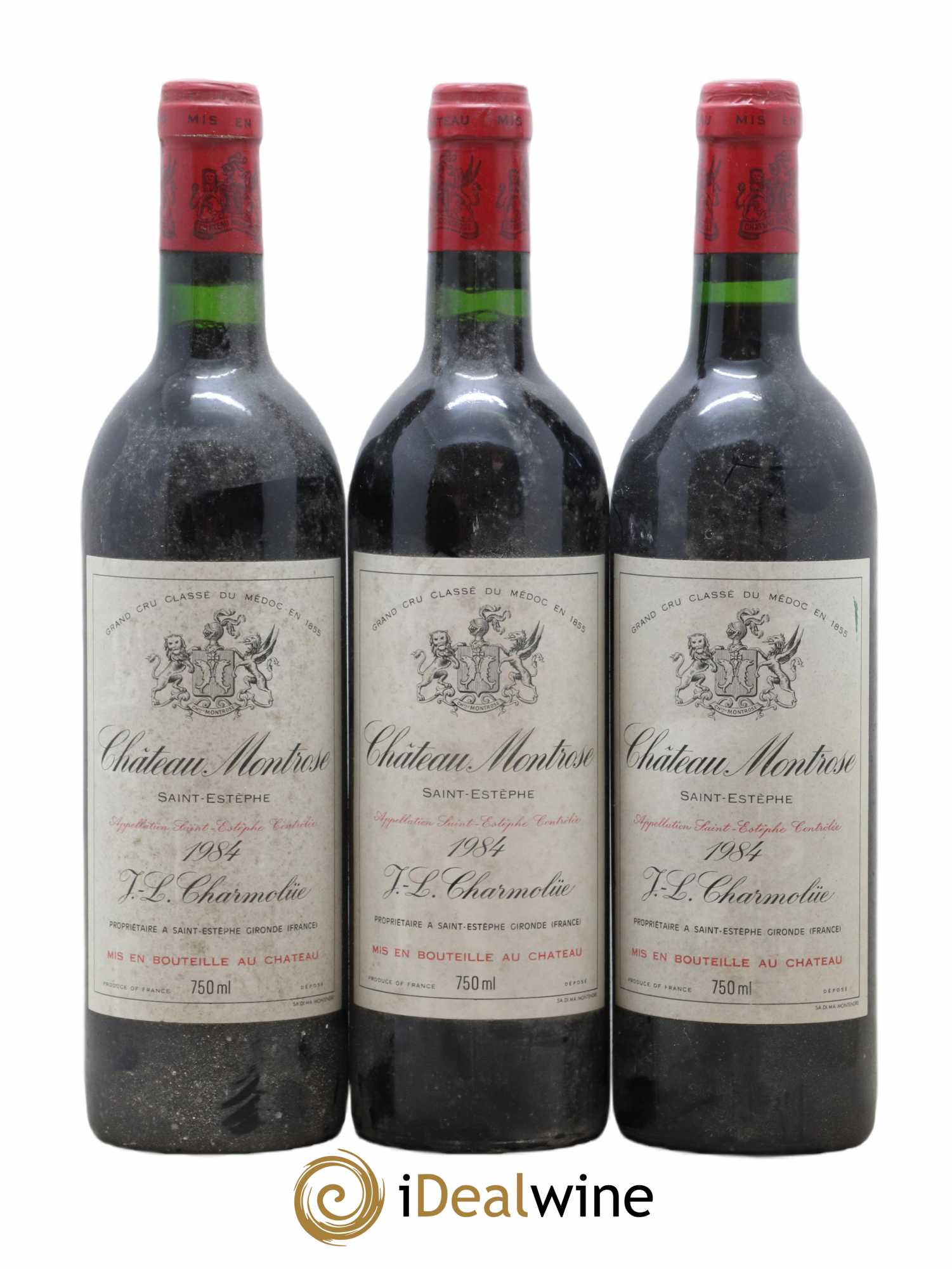 Château Montrose 2ème Grand Cru Classé 1984 - Lot de 3 bouteilles - 0