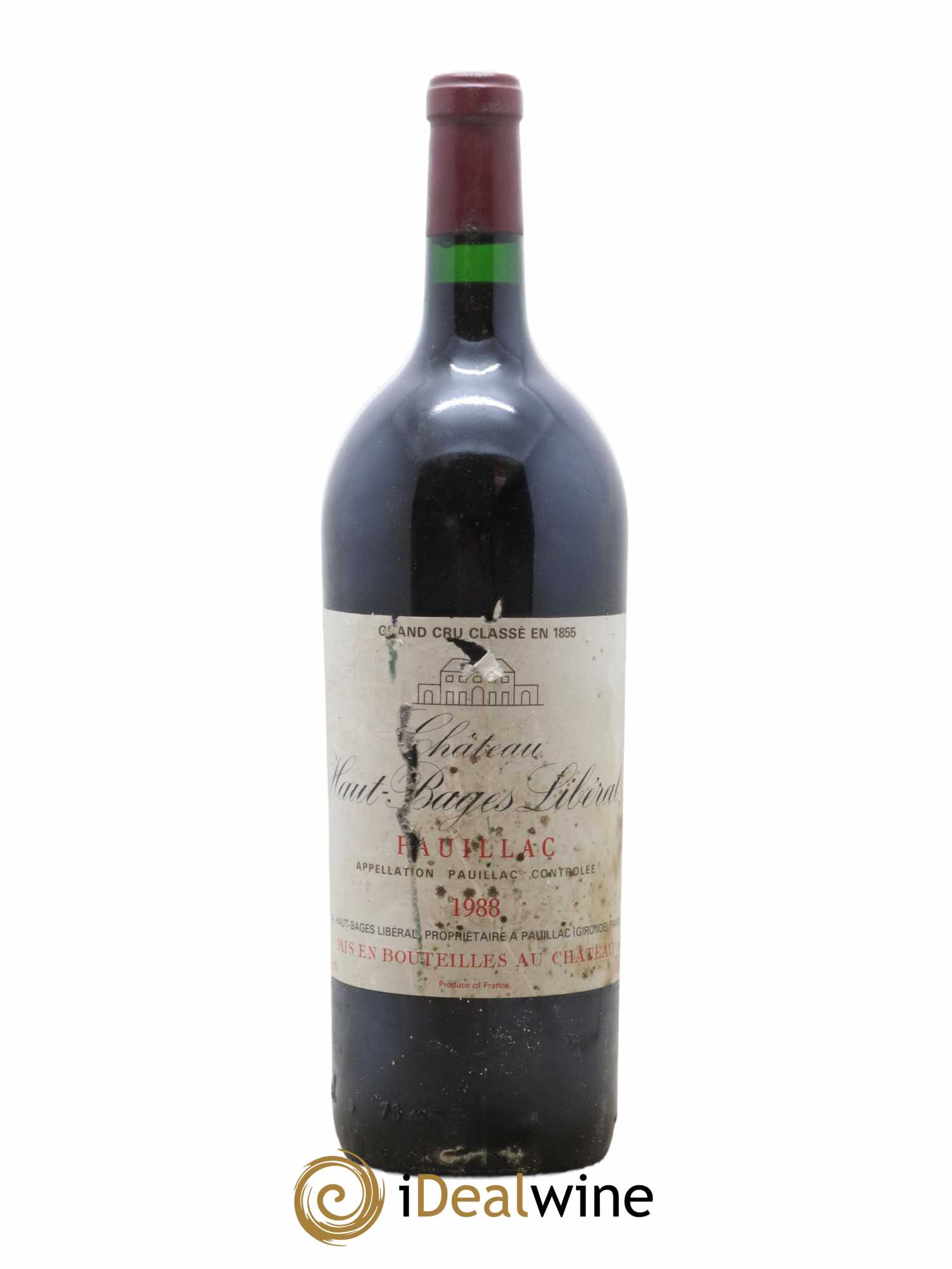 Château Haut Bages Libéral 5ème Grand Cru Classé 1988 - Lot de 1 magnum - 0