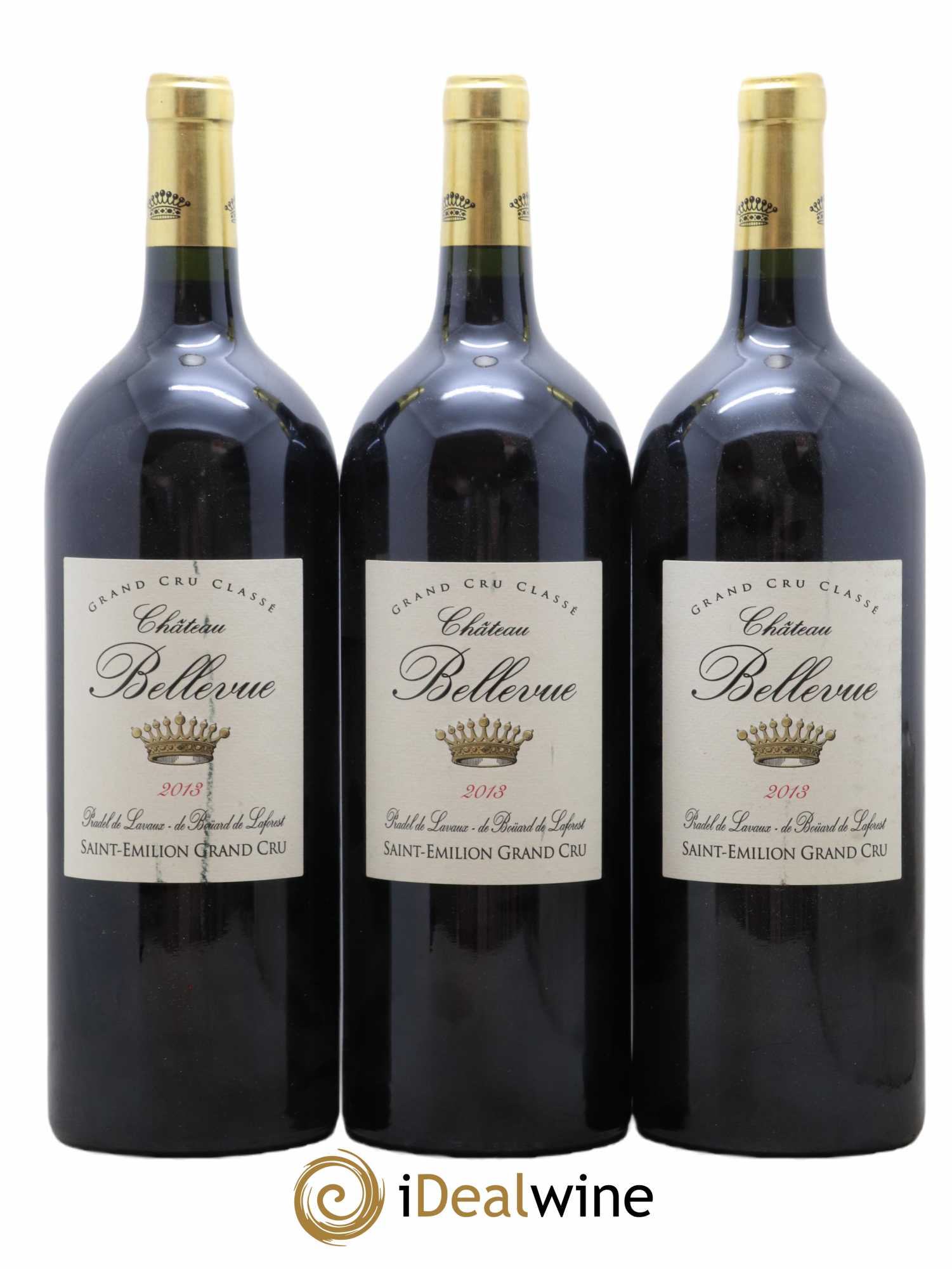 Château Bellevue Grand Cru Classé 2013 - Lot de 3 magnums - 0